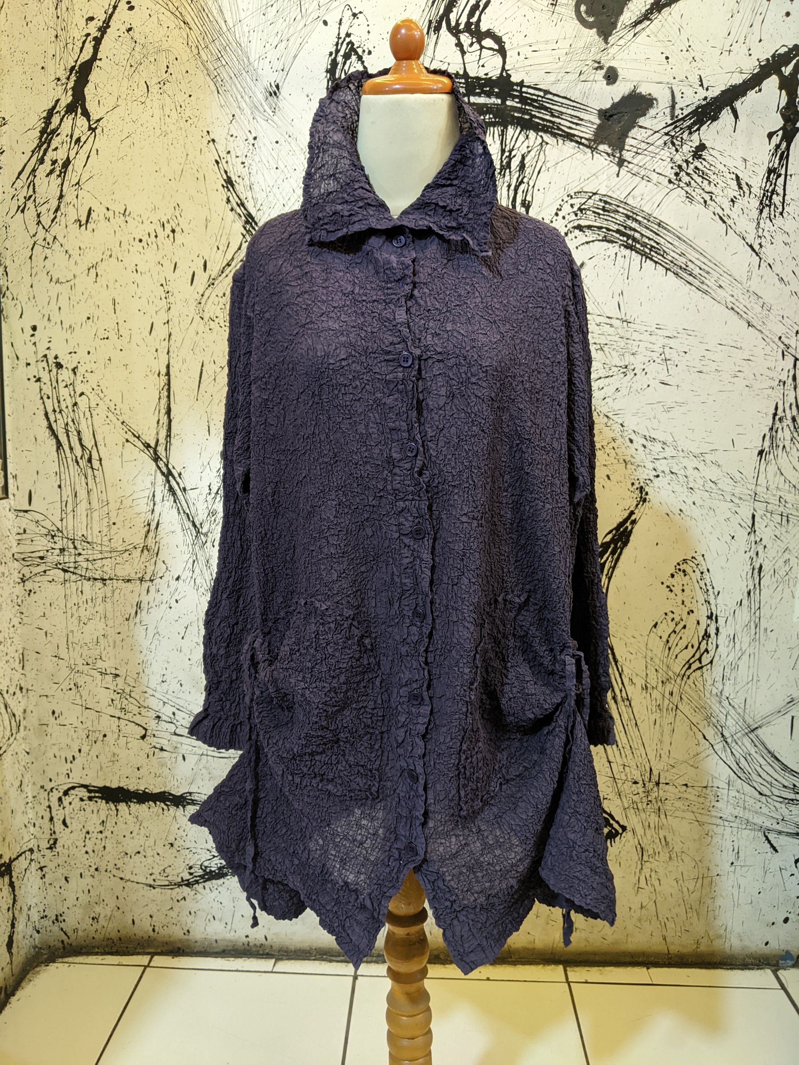 Issey Miyake Issey Miyake Me Wrinkles Cardigan Size ONE SIZE - 2 Thumbnail