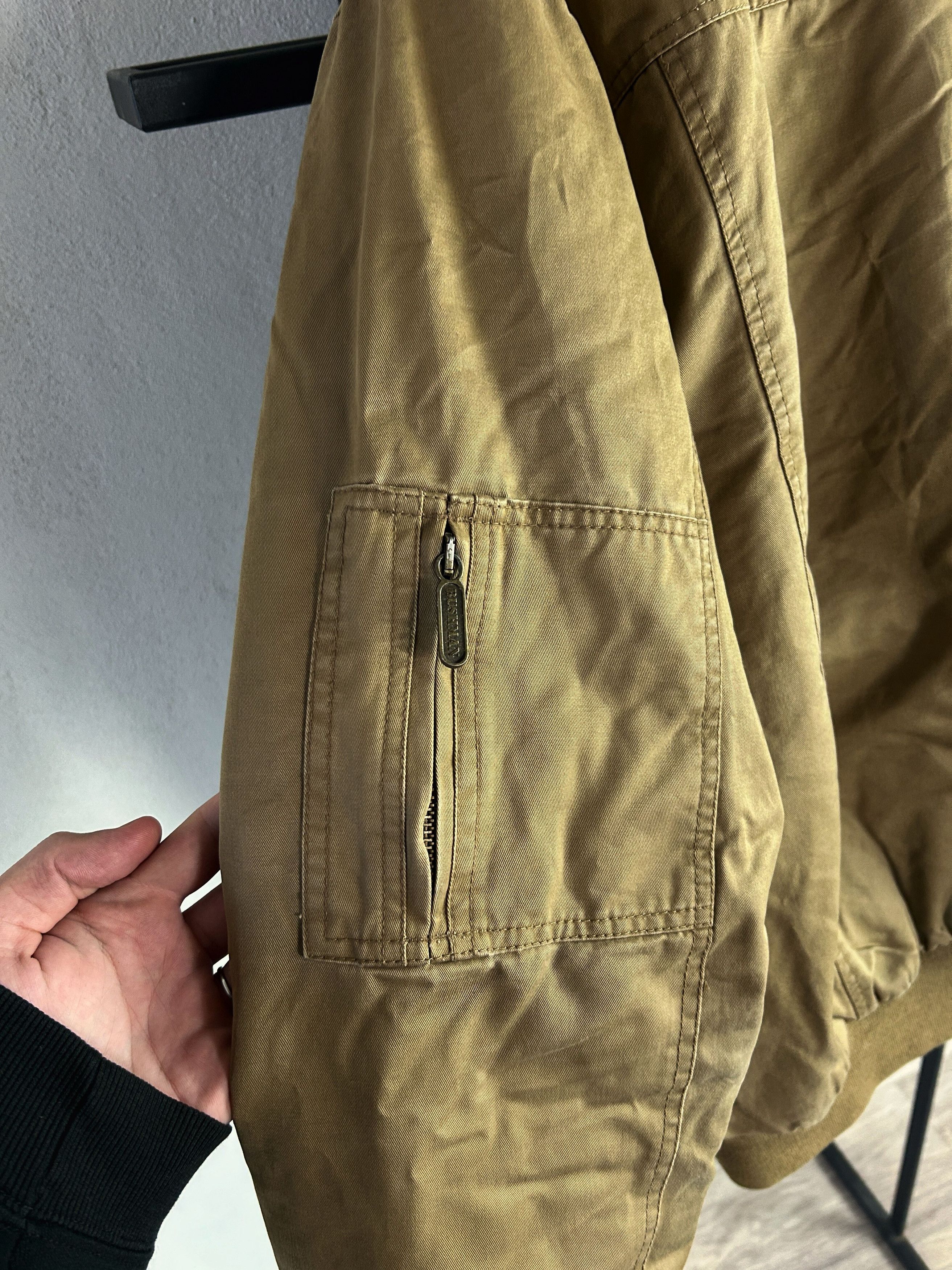 Vintage Vintage Bomber Jacket Brown Minimal Military Biker Y2K Core Size US XL / EU 56 / 4 - 7 Thumbnail