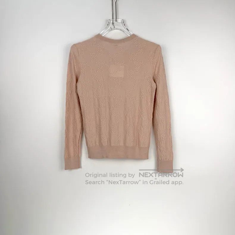 Hermes Hermes Light pink cashmere and silk sweater Size XS / US 0-2 / IT 36-38 - 4 Thumbnail
