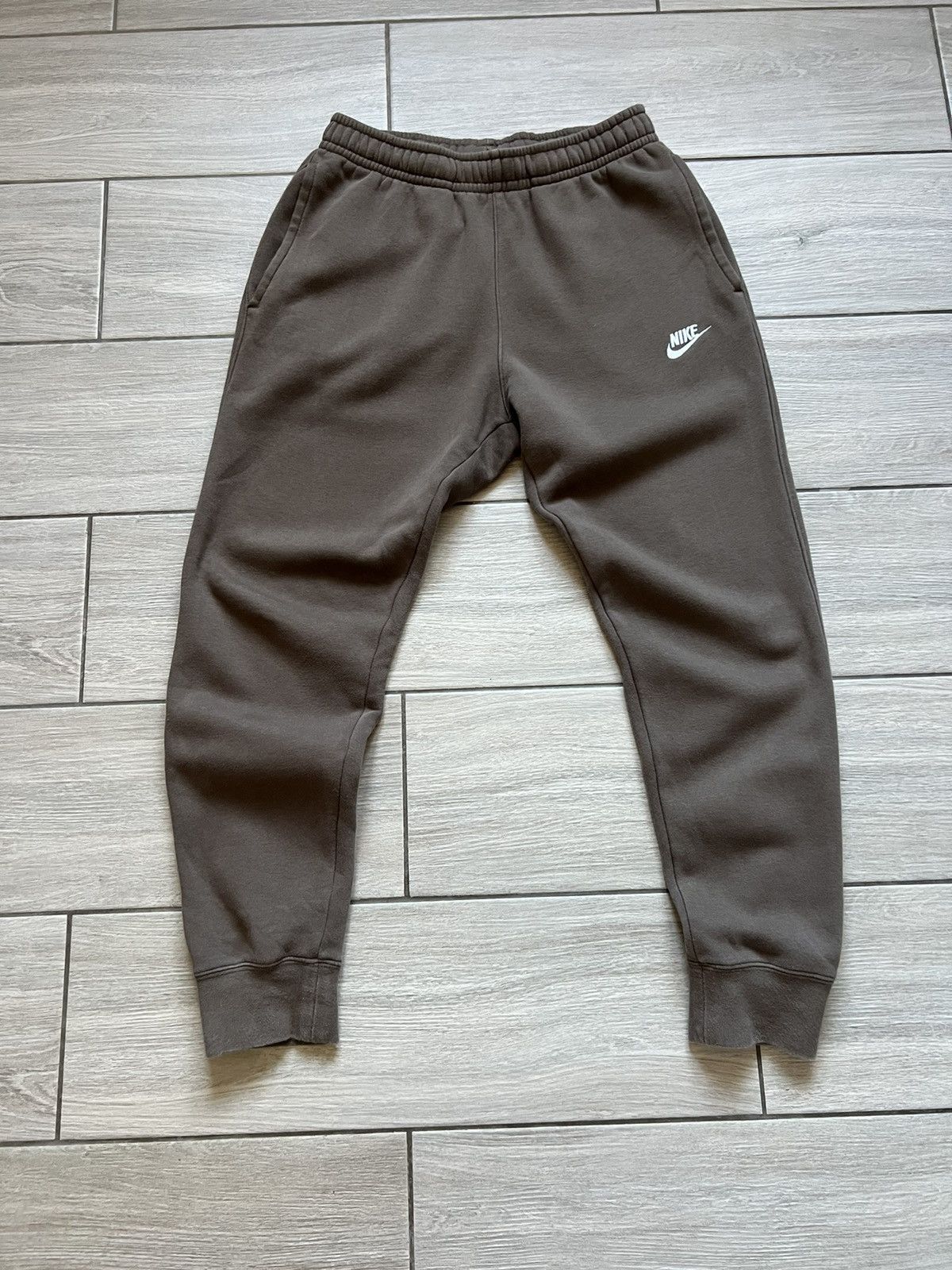Nike Vintage Nike Track Pants Drill Y2K Cotton Brown Size US 31 - 2 Thumbnail