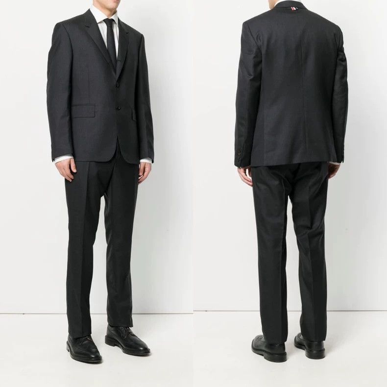 Thom Browne Thom Browne Size 0 Charcoal black suit 2503-Nextarrow Size 38R - 5 Thumbnail