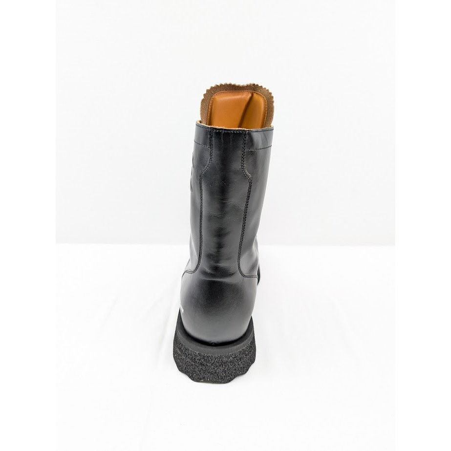 Off-White o1rshd1 Leather Sponge Combact Boots in Black Size US 12 / EU 45 - 9 Thumbnail