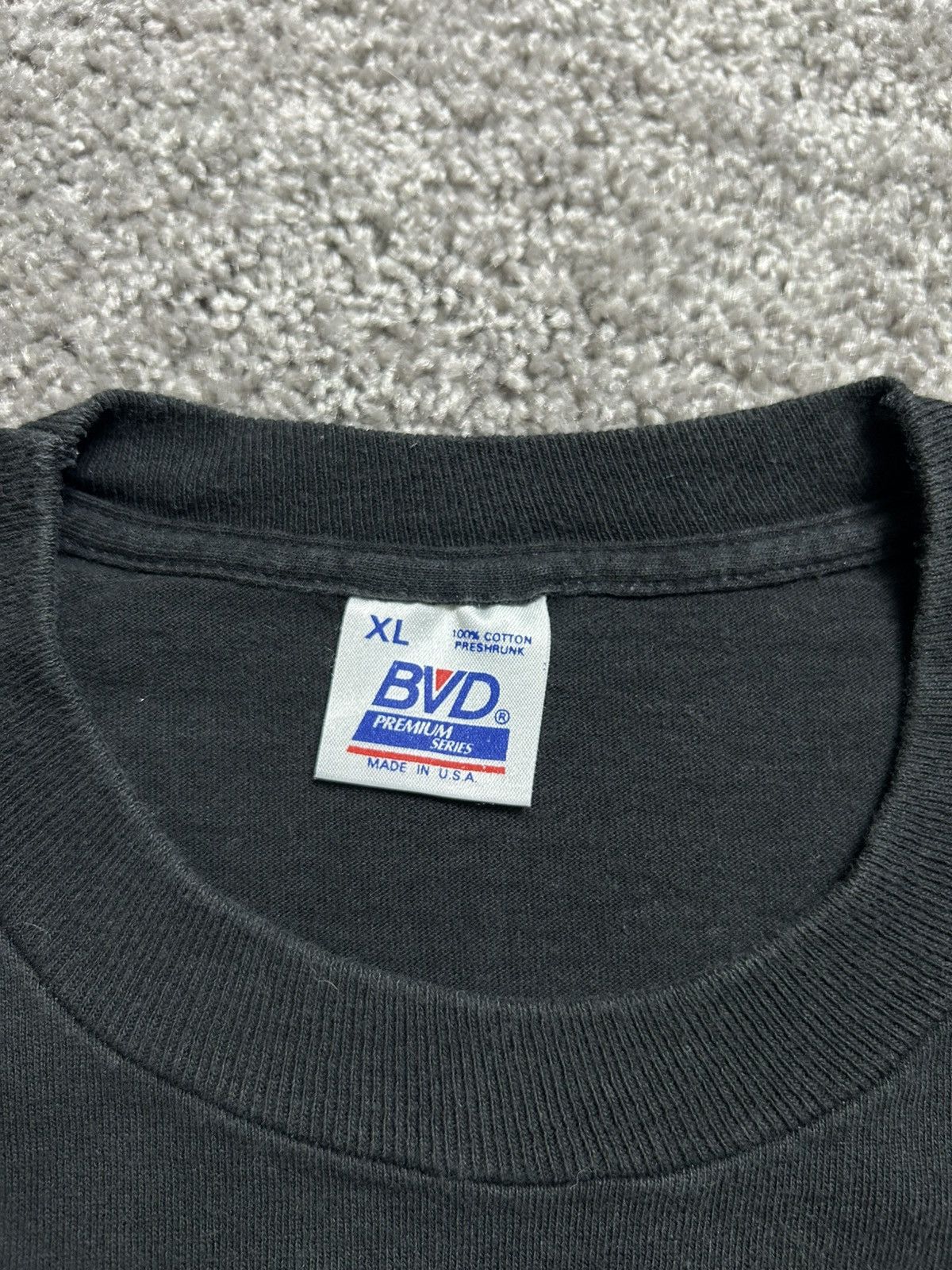 Vintage Vintage 90s BVD Blank Selvedge Pocket Tee Made in USA Size US XL / EU 56 / 4 - 3 Thumbnail