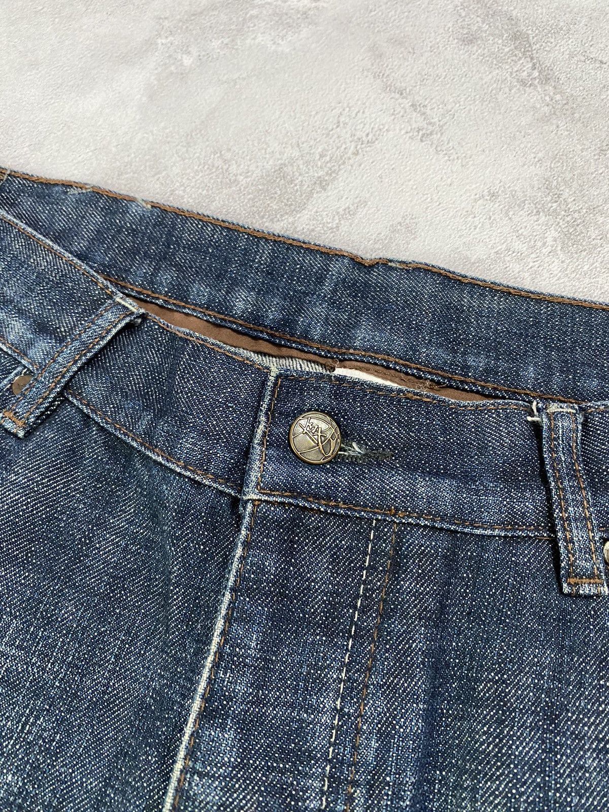Japanese Brand × Vintage Vintage Jeans K1X Distressed flared denim japan style 36 Size US 36 / EU 52 - 10 Thumbnail