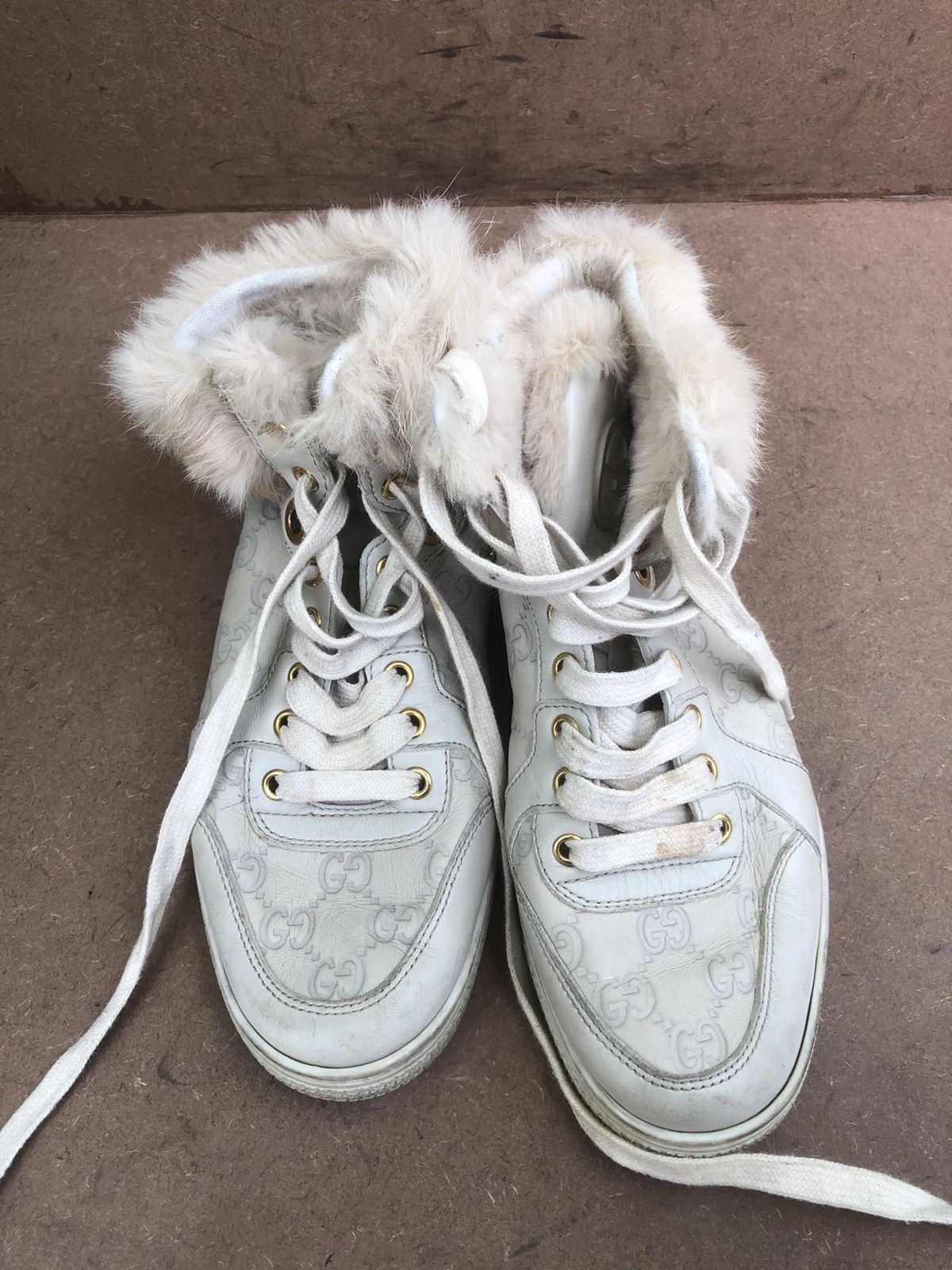 Gucci Gucci Guccissima Fur Trim Women’s Boots Size 37 Size US 7 / IT 37 - 17 Thumbnail