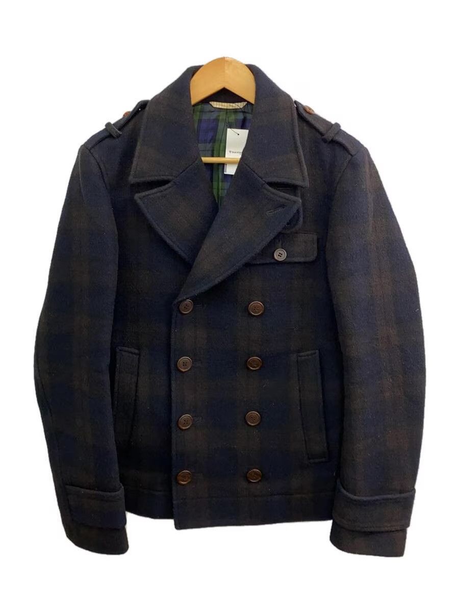 image of Vivienne Westwood Double Breasted Wool Pea Jacket in Green, Men's (Size Small)