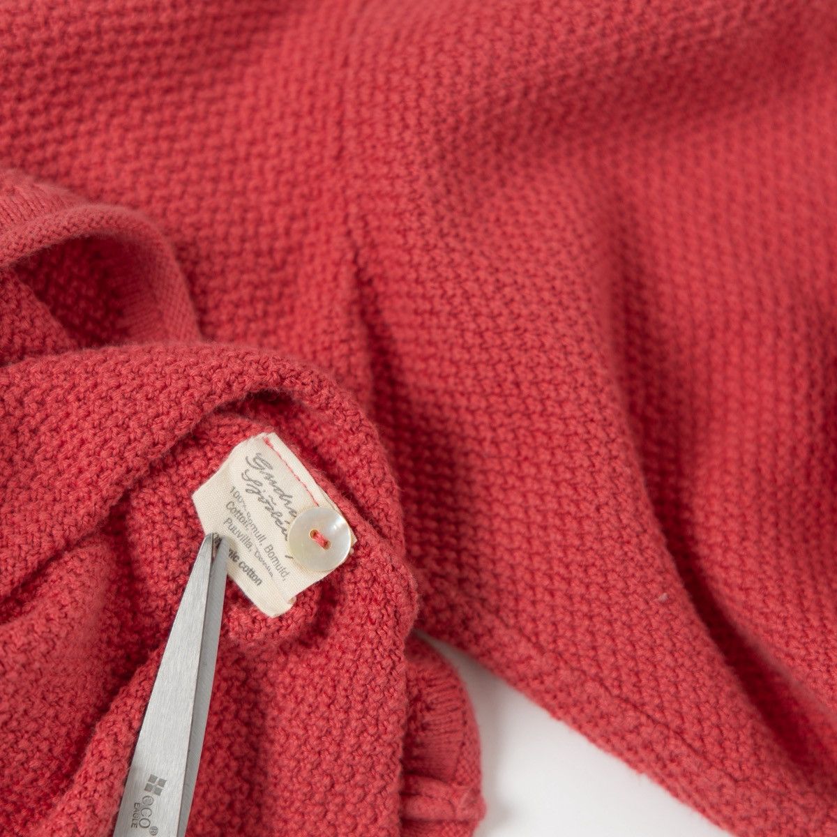 Gudrun Sjoden Gudrun Sjoden Womens Cardigan Knit Coral Button Front Size L / US 10 / IT 46 - 6 Thumbnail