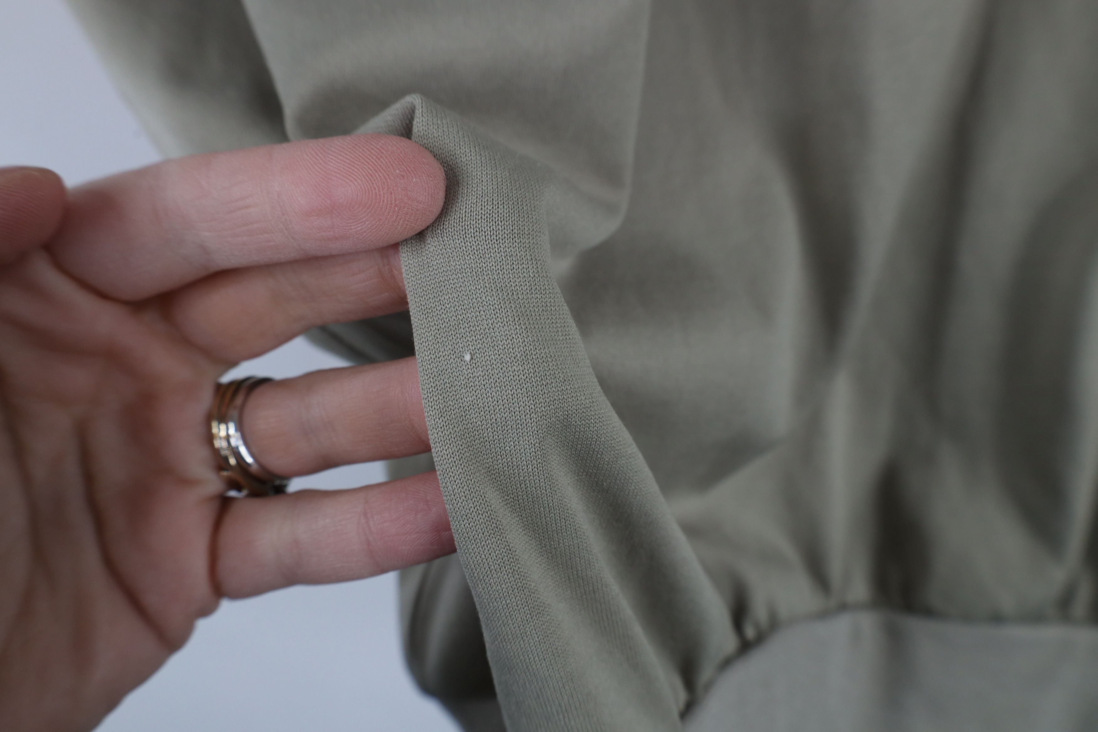 Vintage Vintage 90s Streetwear Ribbed Knit Pullover Polo Shirt Beige Size US M / EU 48-50 / 2 - 9 Thumbnail
