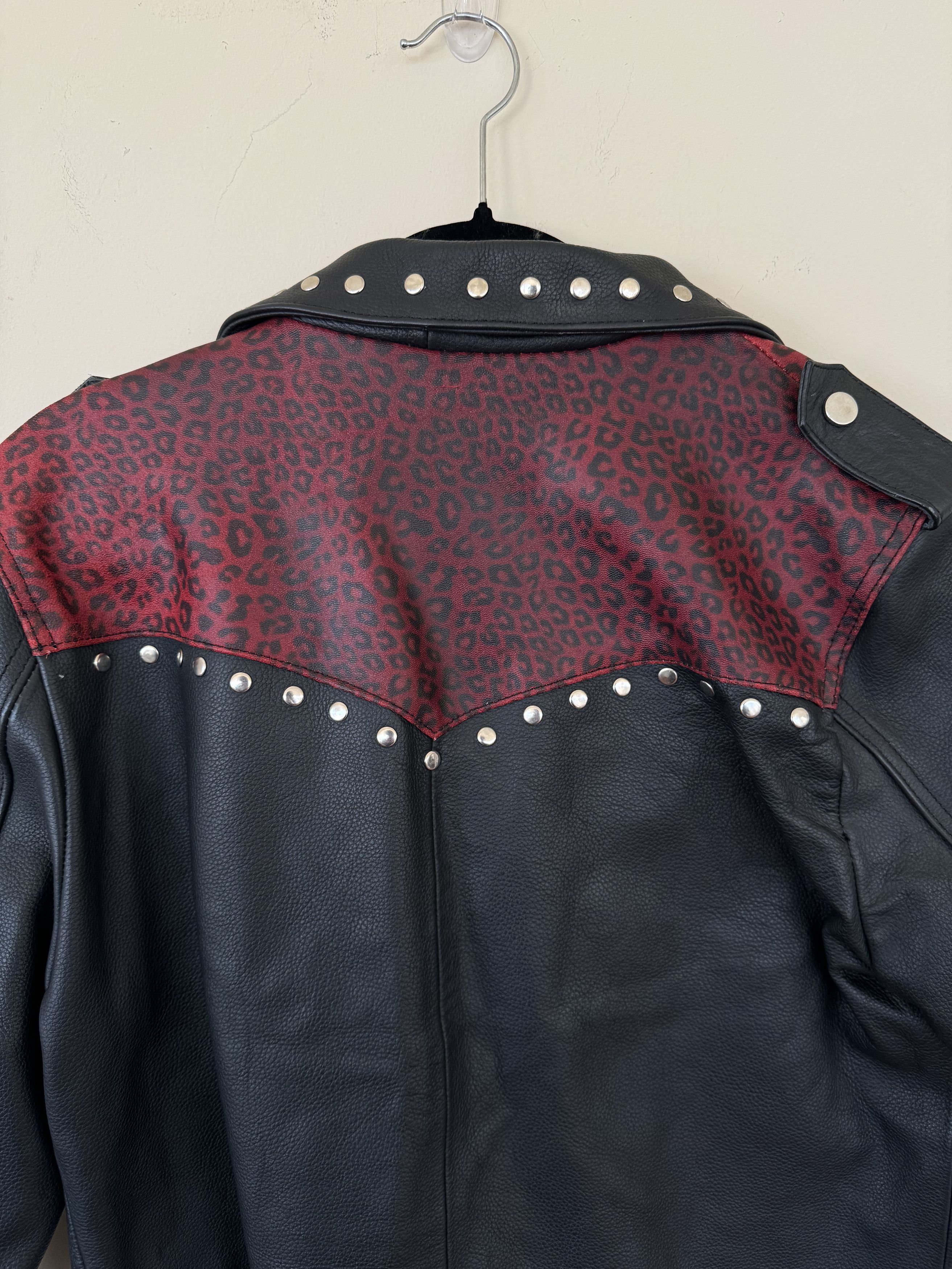ALEXANDER DIGENOVA Red Cheetah Alexander Digenova Leather Jacket Size US L / EU 52-54 / 3 - 8 Thumbnail