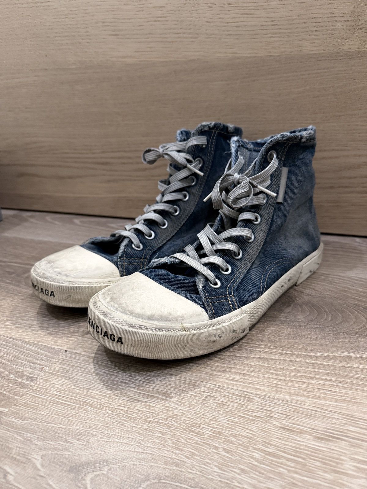 Balenciaga Balenciaga Paris denim sneakers Size US 9 / EU 42 - 1 Thumbnail