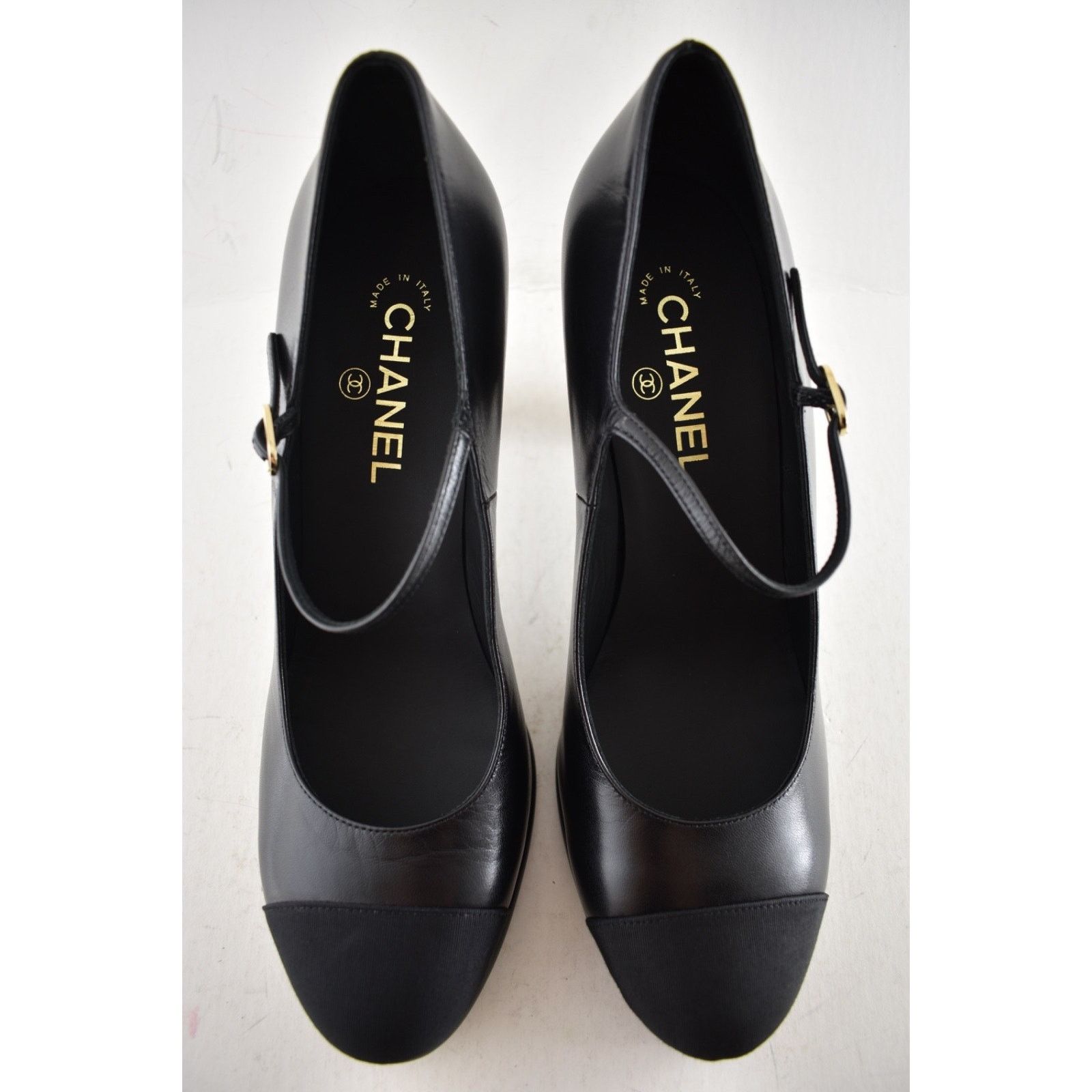 Chanel Chanel 24B Black CC Logo Mary Jane Platform Pumps 41 Size US 10 / IT 40 - 10 Thumbnail