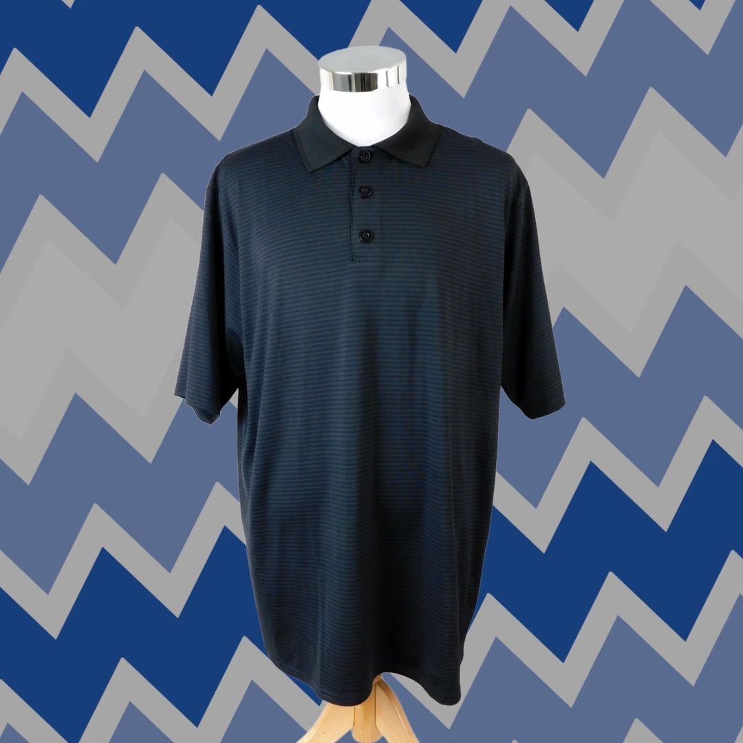 Vintage Rawlings Men's Polo Baseball Shirt Black L Short Sleeve Crew Neck Logo Jersey Solid Sport Size US L / EU 52-54 / 3 - 1 Thumbnail