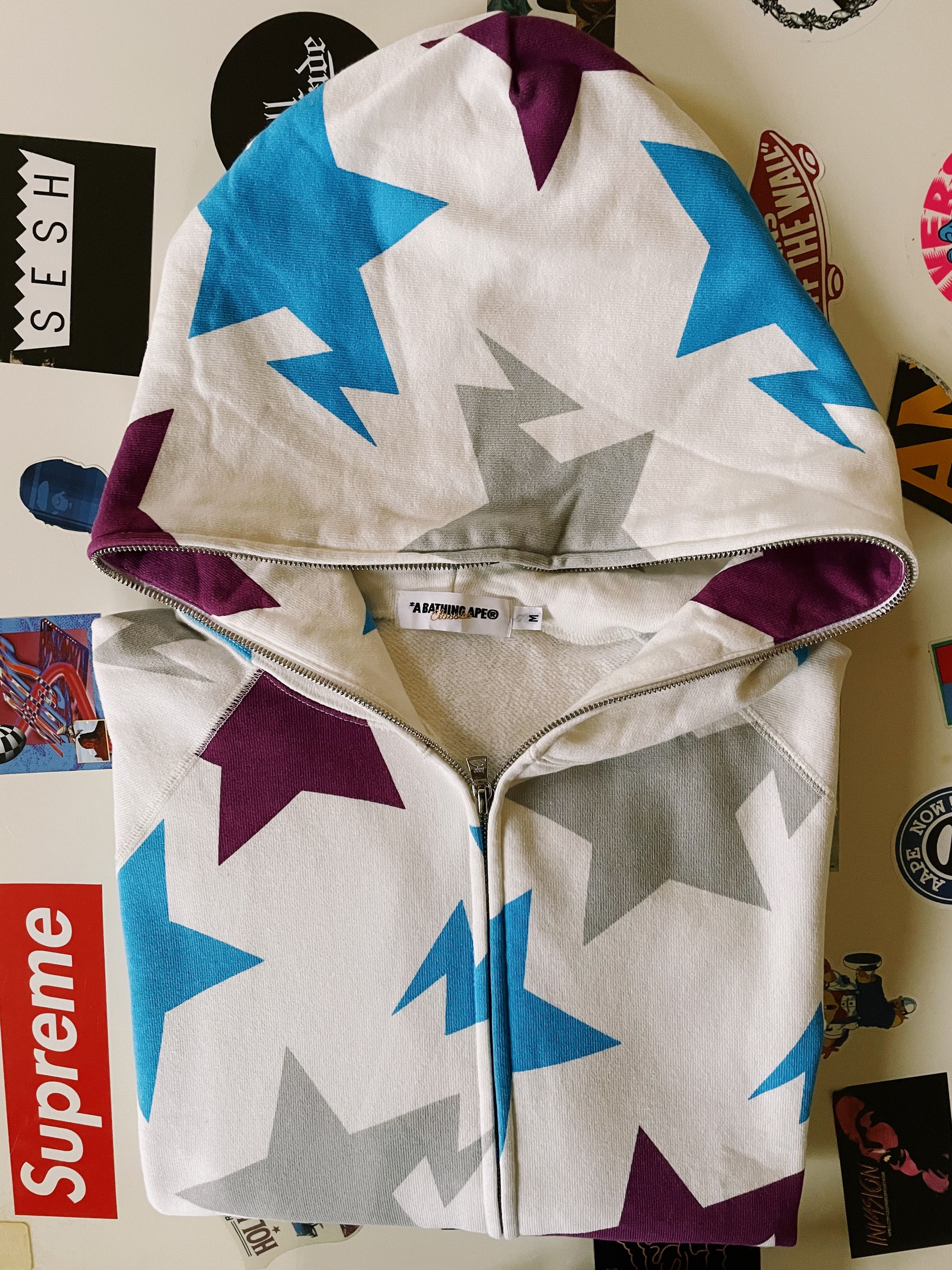 Bape Vintage Y2K Bape Yokohama Limited Sta Full Zip Hoodie Size US M / EU 48-50 / 2 - 8 Thumbnail