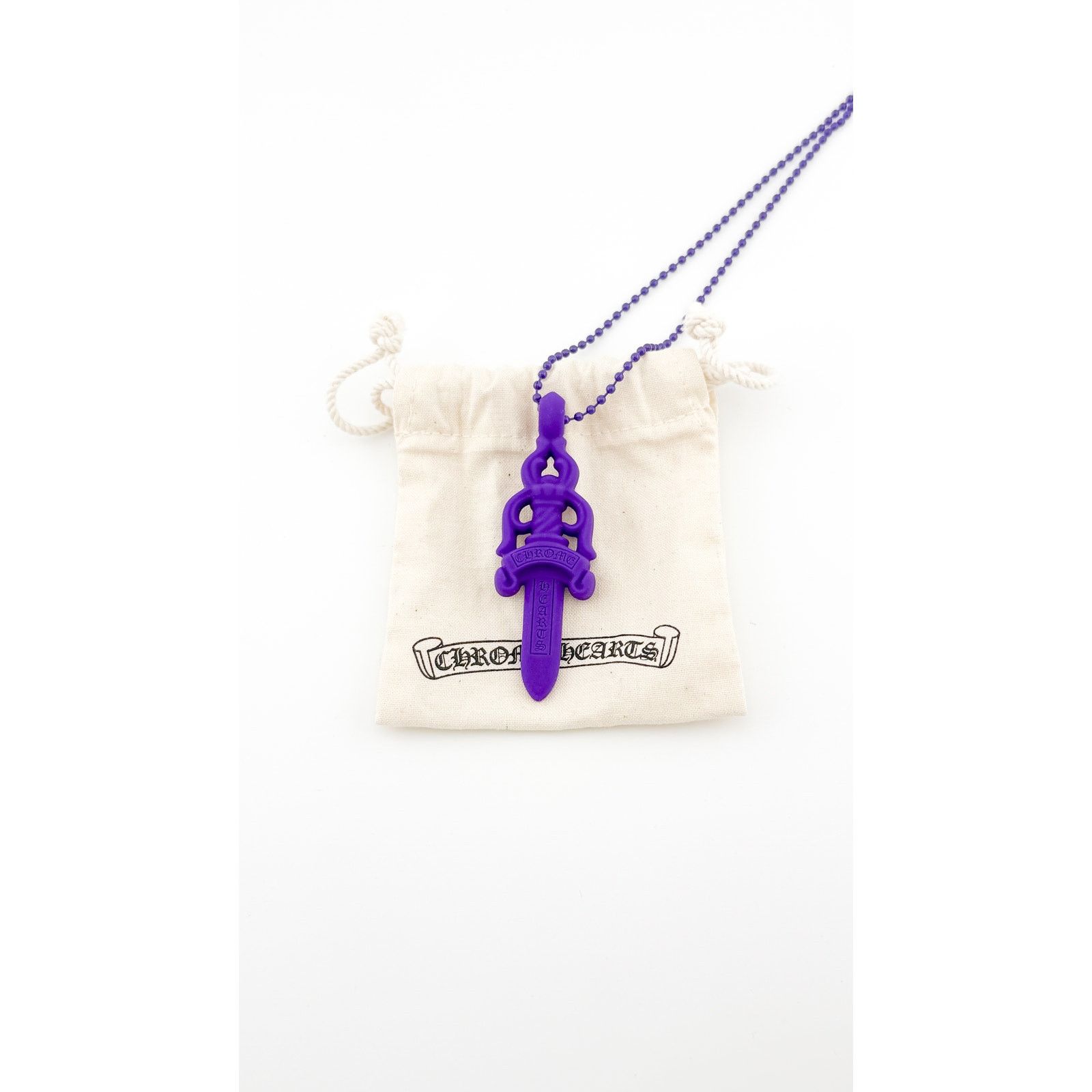 Chrome Hearts Chrome Hearts silicone purple dagger necklace. Size ONE SIZE - 6 Thumbnail