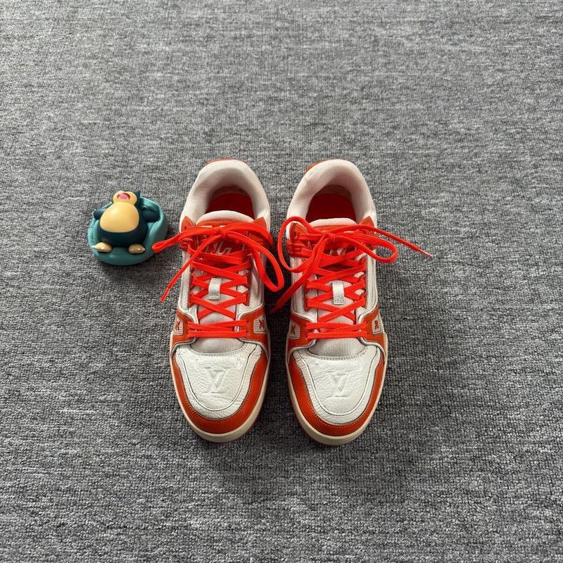 Louis Vuitton Louis Vuitton Trainer Low-Top Sneakers in Peach Pink - Size US 7.5 / EU 40-41 - 2 Thumbnail