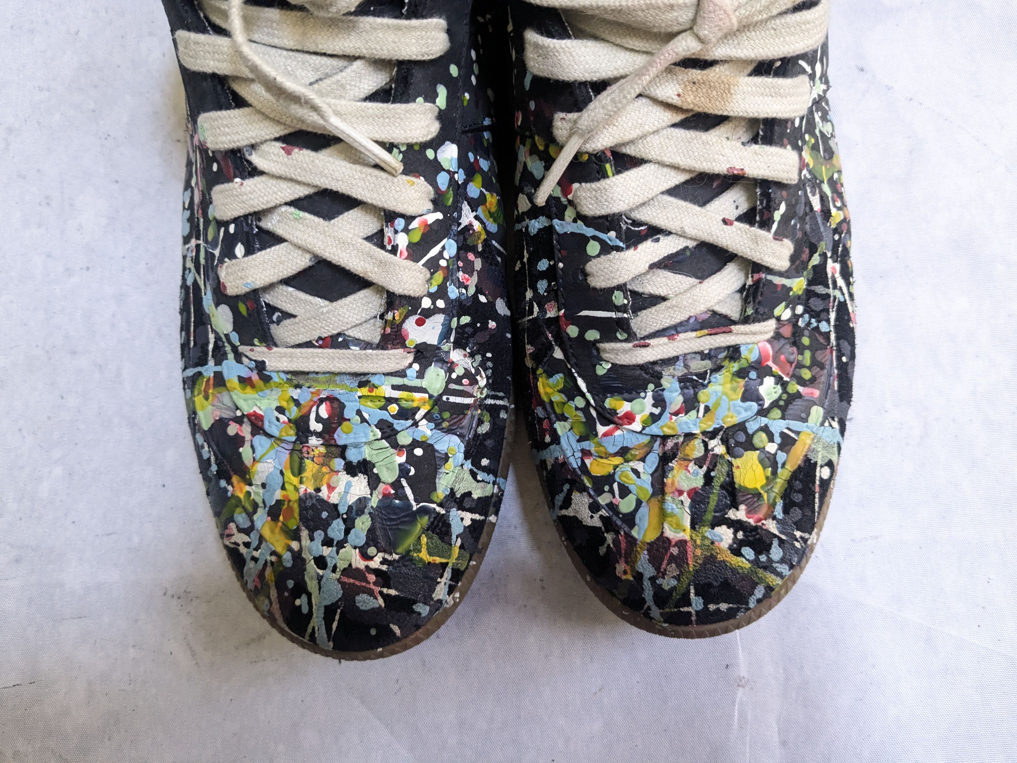 Maison Margiela Maison Margiela Replica GAT Paint Splatter 11 44 Black Size US 11 / EU 44 - 2 Thumbnail
