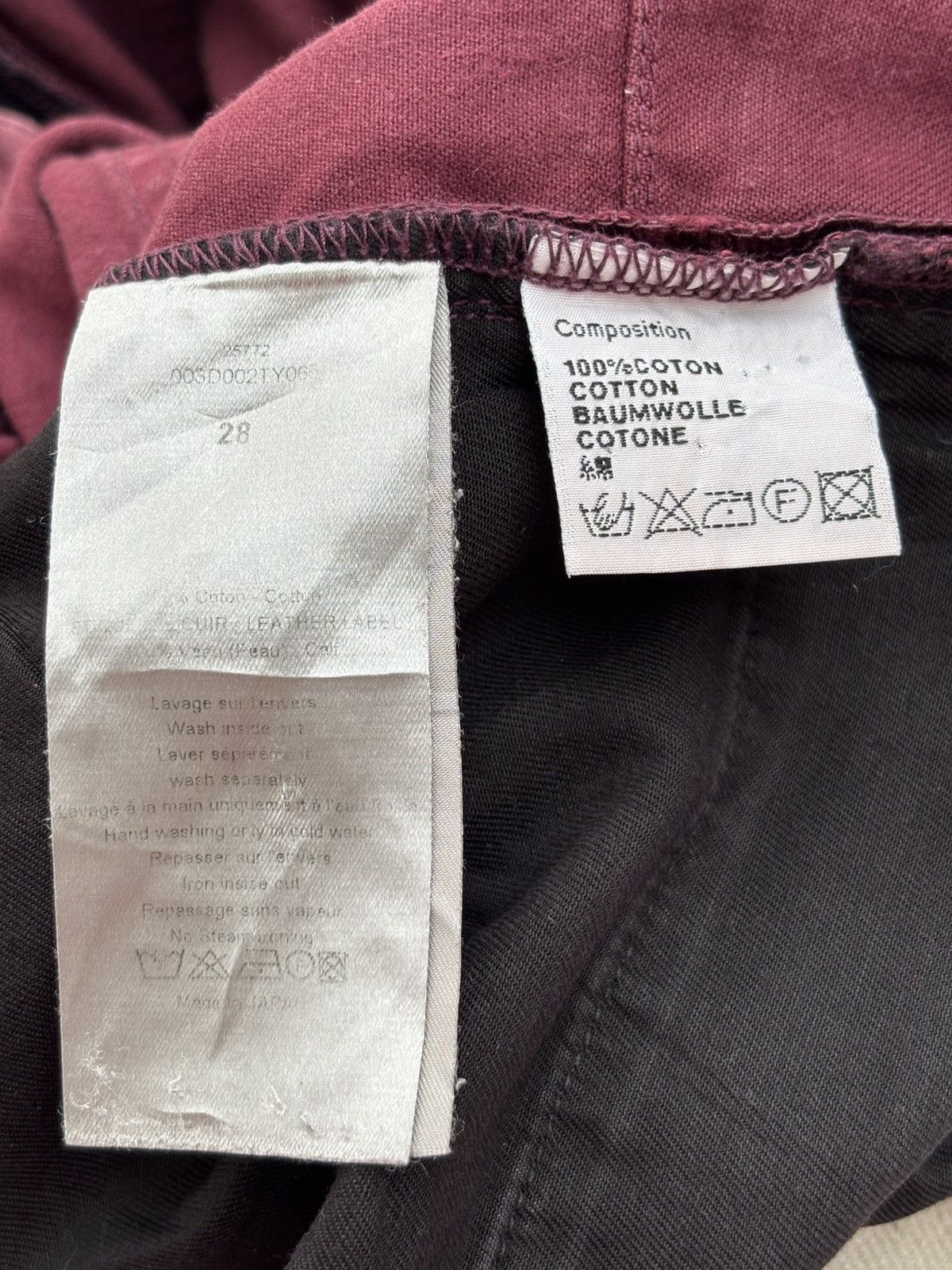Dior Dior Kris Van Asche Jeans Burgundy 2010 Size US 28 / EU 44 - 9 Thumbnail