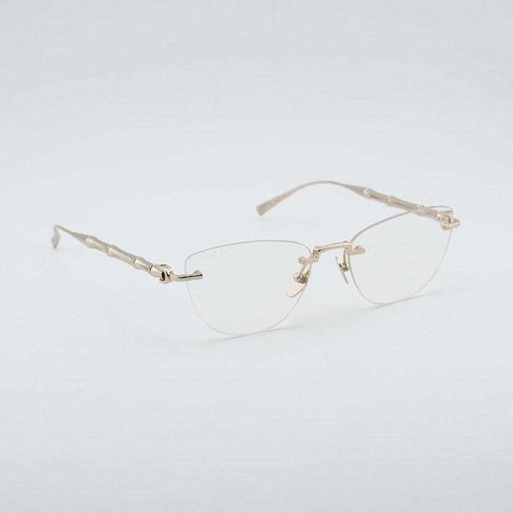 Gucci Gucci GG2063S 006 Sunglasses Shiny Endura Gold Cat Eye Frame Size ONE SIZE - 4 Thumbnail