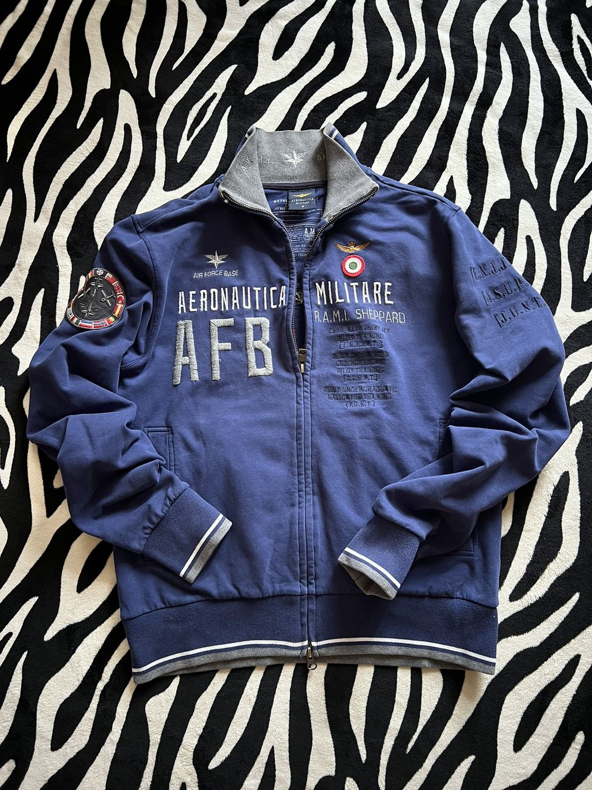 Aeronautica Militare Aeronautica Militare zipper sweatshirt military style AFB Size US M / EU 48-50 / 2 - 2 Thumbnail