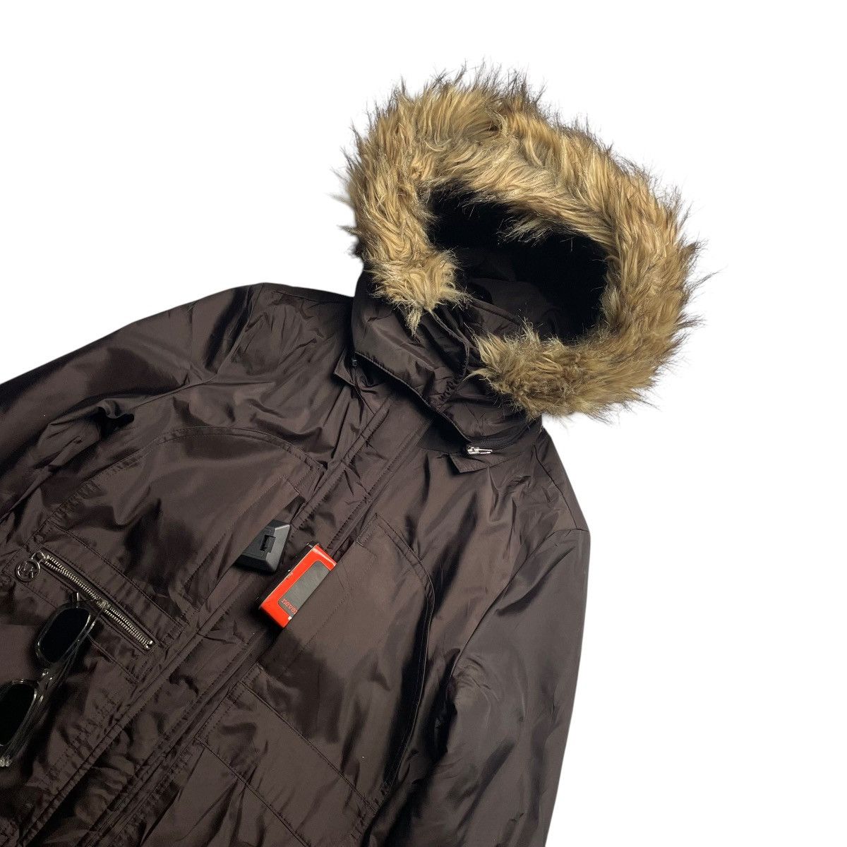 Michael Kors MICHAEL KORS MULTIPOCKET PARKA HOODIE FUR JACKET Size US M / EU 48-50 / 2 - 6 Thumbnail