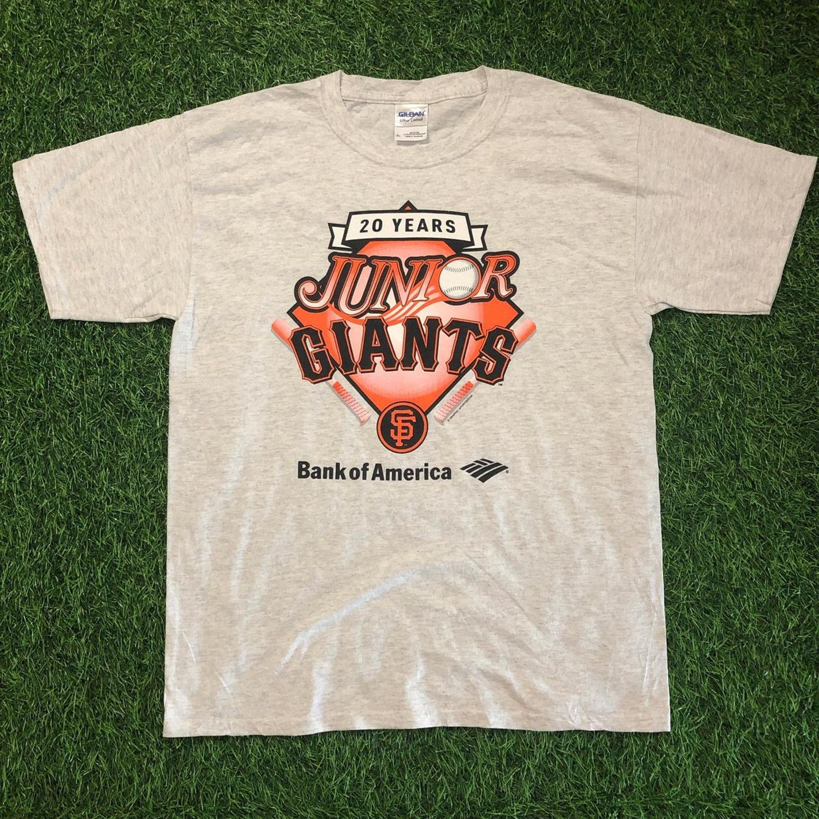 Gildan Men’s Grey SF Junior Giants Graphic Baseball Tee Size US S / EU 44-46 / 1 - 1 Thumbnail