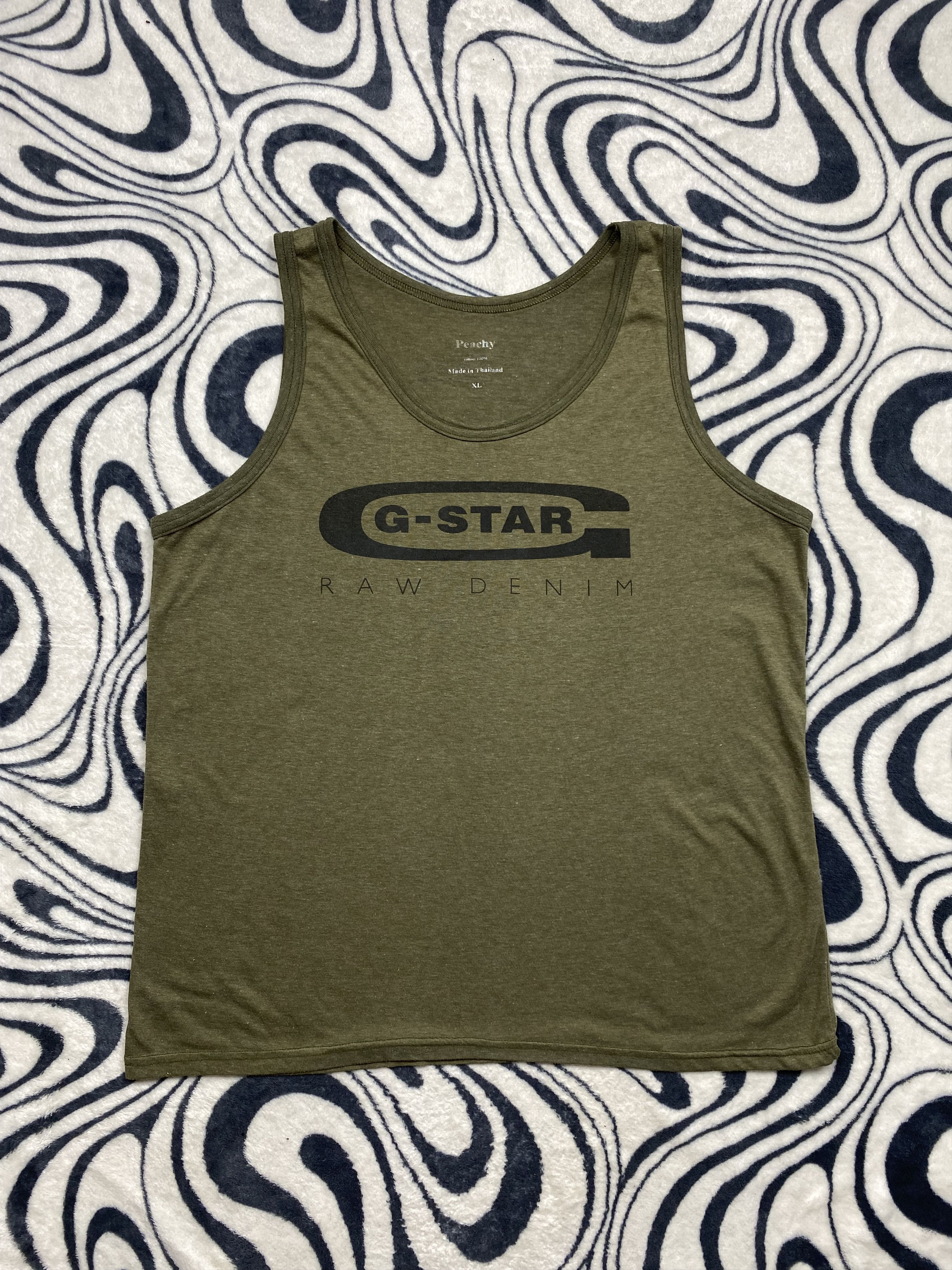 G-Star G Star Raw Mens Sleeveless T-Shirt Tee Y2K Size US L / EU 52-54 / 3 - 1 Thumbnail