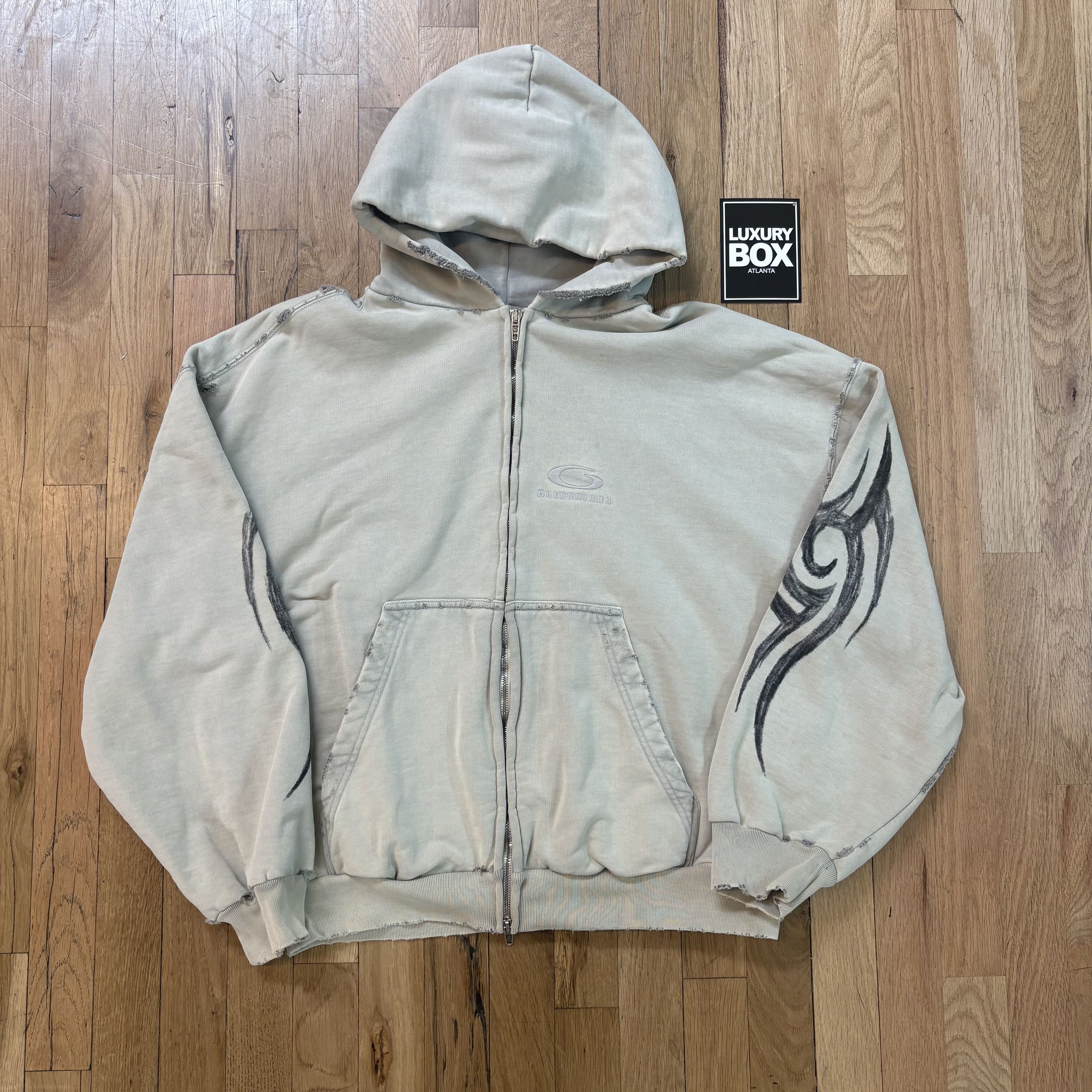 トップス BALENCIAGA 24AW Y2K Zip Up Hoodie Balenciaga Y2K Zip-Up Hoodie Regular Fit | Saks Fifth Avenue