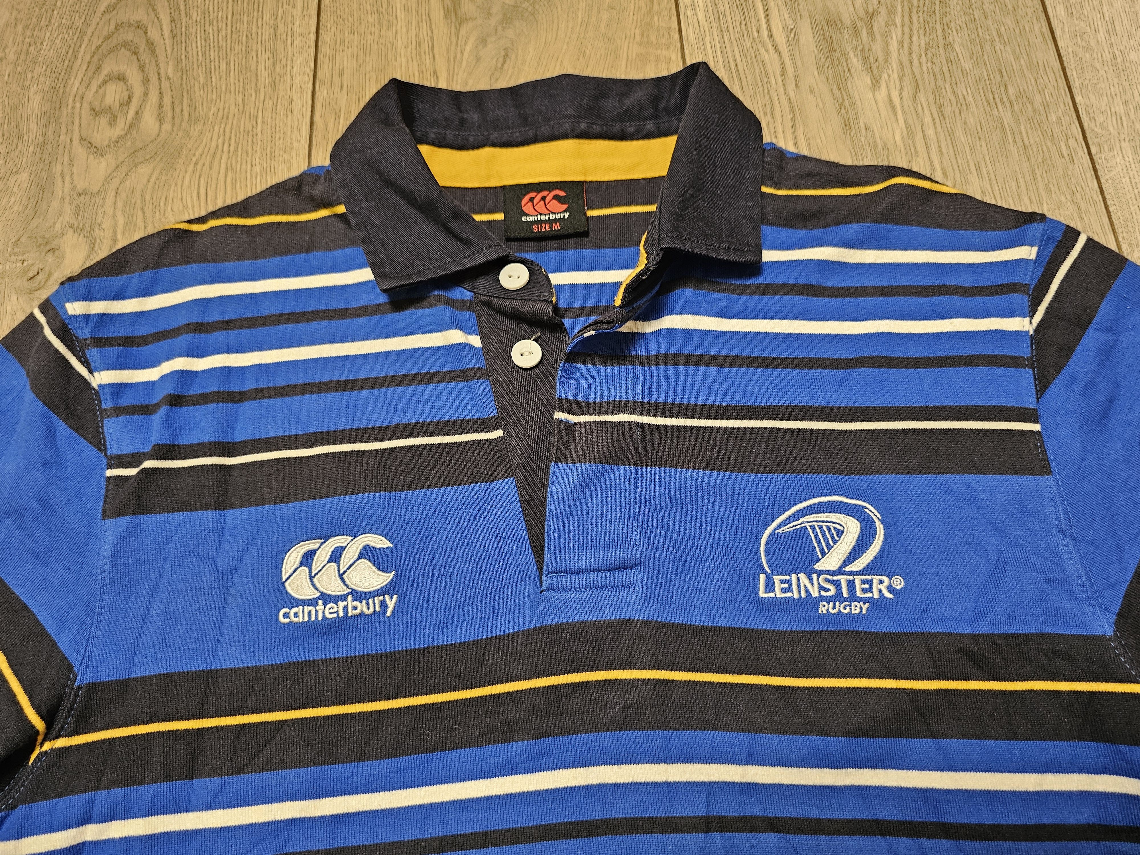 All Sport × Canterbury of New Zealand × Vintage LEINSTER RUGBY UNION VINTAGE SHIRT RUGBY COTTON POLO JERSEY Size US M / EU 48-50 / 2 - 3 Thumbnail