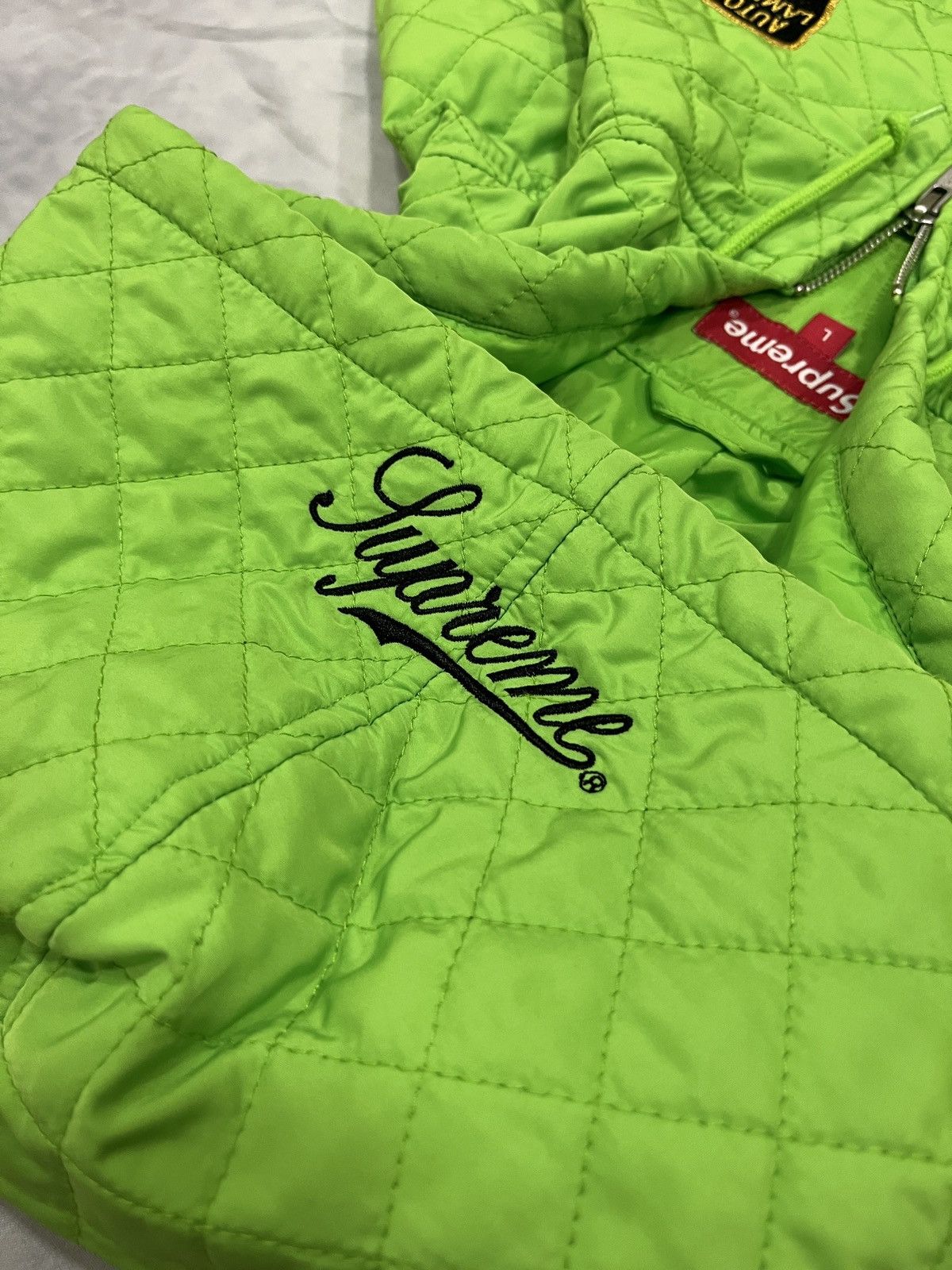 Lamborghini × Supreme Supreme x Lamborghini Quilted Hooded Bomber Jacket Size US L / EU 52-54 / 3 - 8 Thumbnail