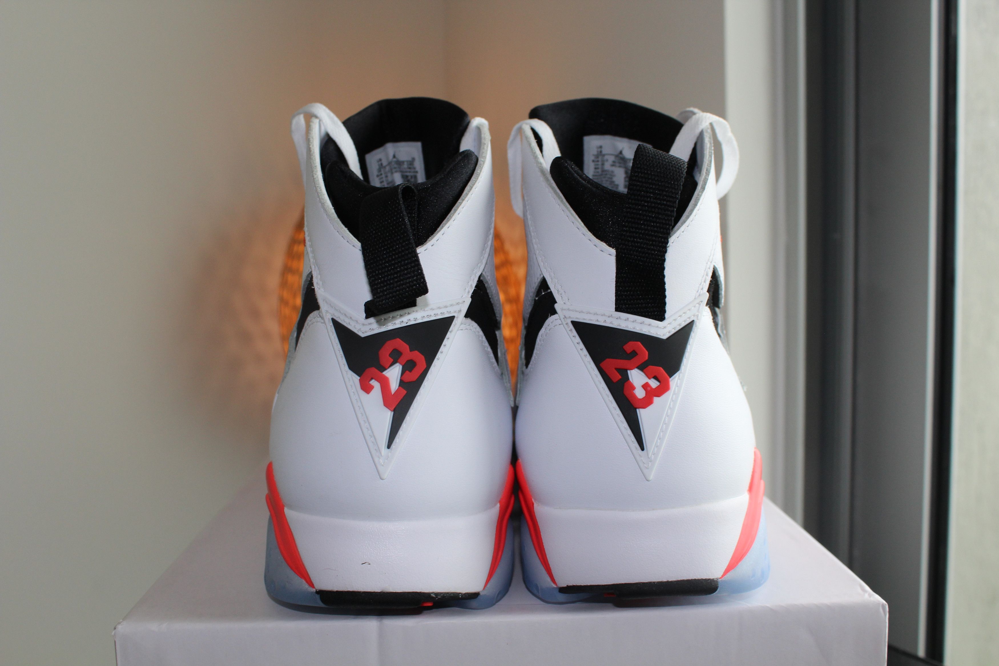 Jordan Brand Nike Jordan 7 Retro "White Infrared" White/Crimson Size 18 Size US 15 / EU 48 - 4 Thumbnail