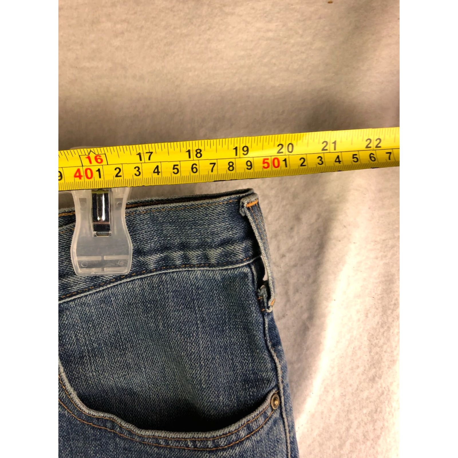 Carhartt Carhartt Jeans Mens 40x32 Medium Wash Mid Rise Straight Leg Blue Denim Fathers, etc Size US 40 / EU 56 - 2 Thumbnail