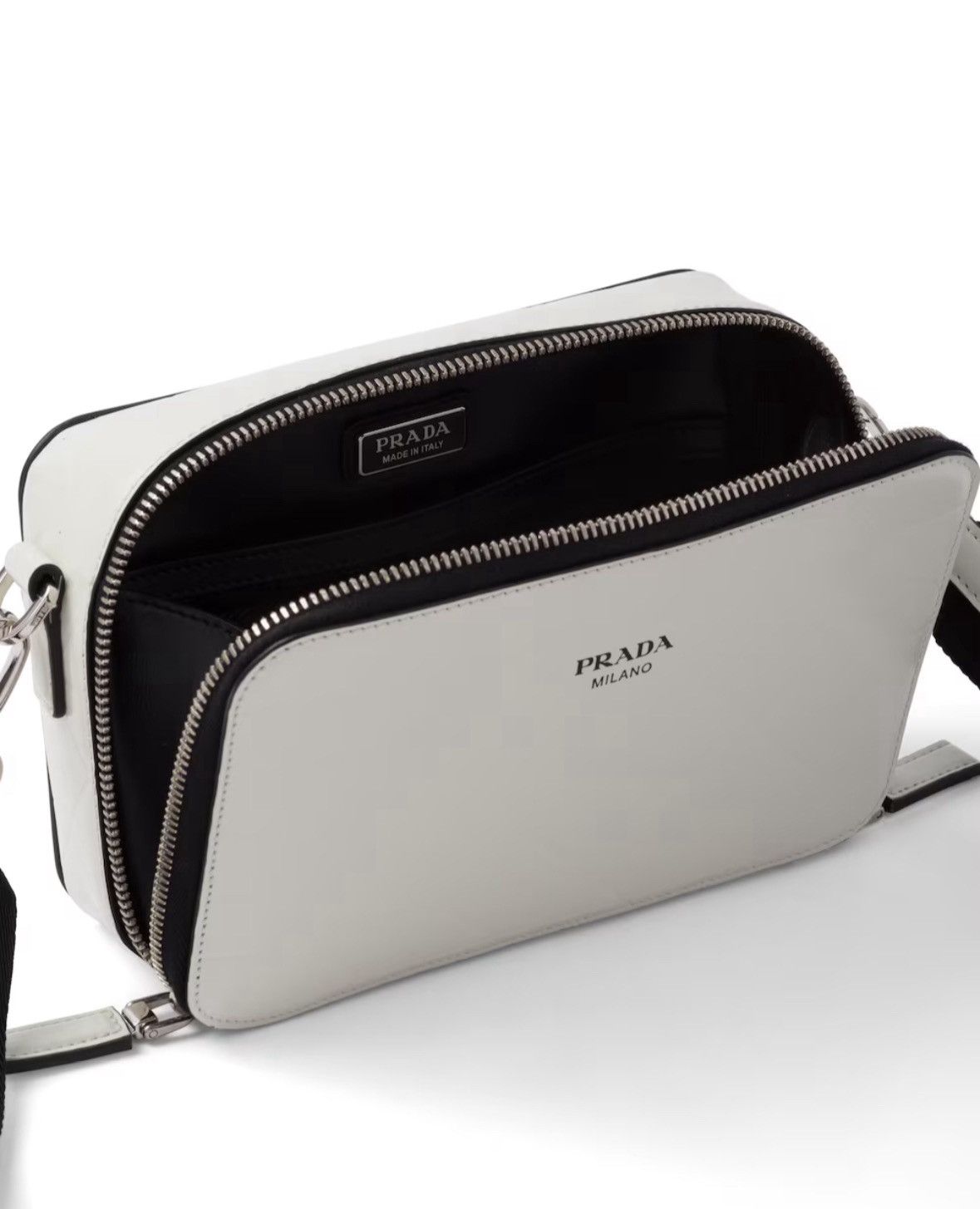 Prada PRADA Brushed Leather Bag Triangle Motif Size ONE SIZE - 2 Thumbnail