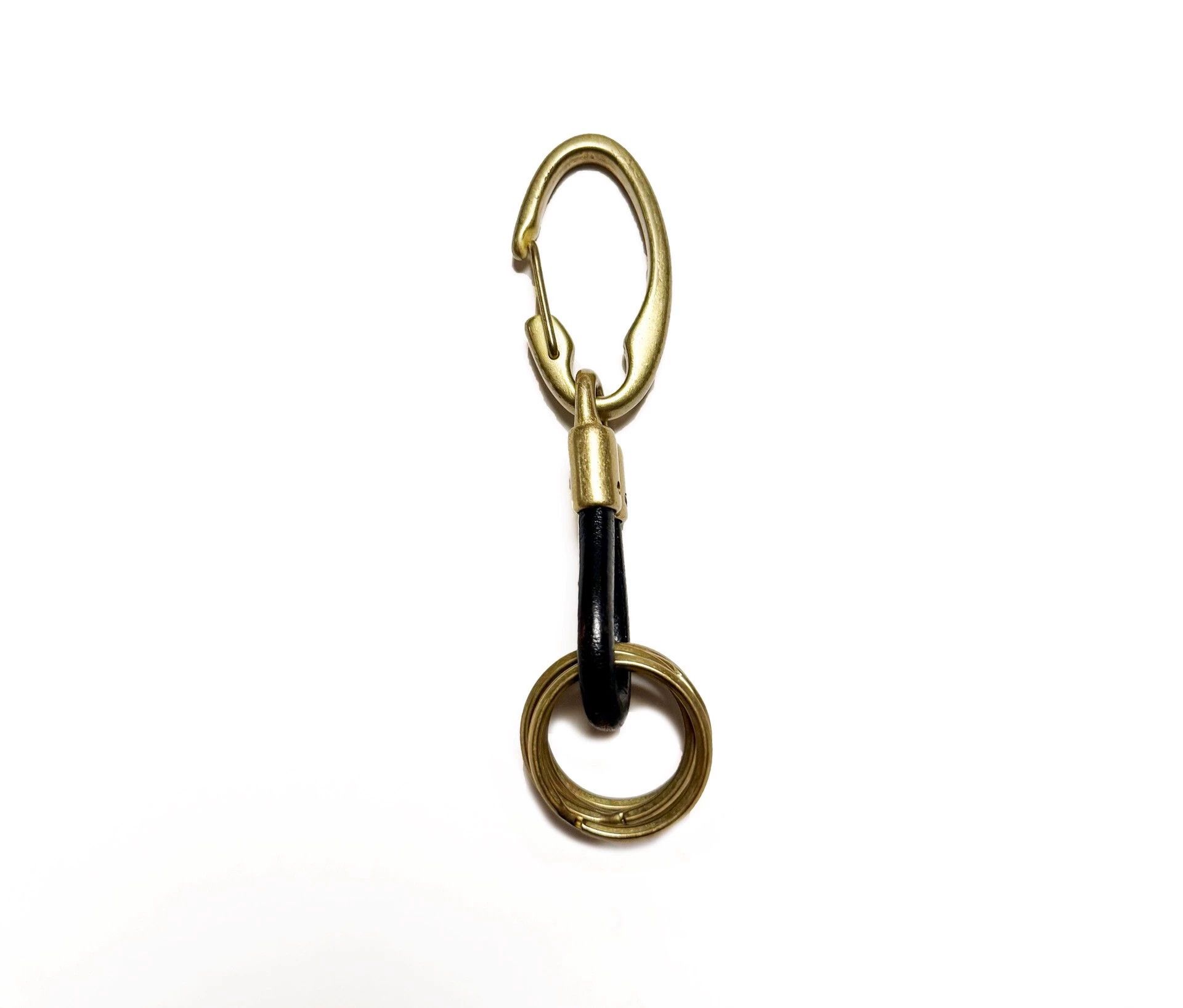 Yohji Yamamoto Yohji Yamamoto Pour Homme Brass Keychain Horween Leather 5 Size ONE SIZE - 2 Thumbnail