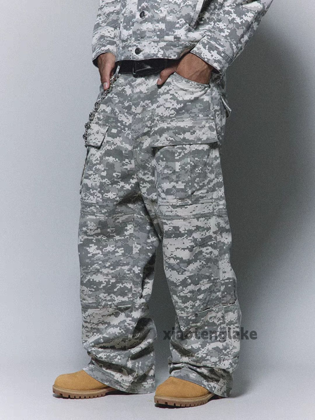 Designer × Japanese Brand × Vintage utility military outdoor loose baggy camo cargo pants Size US 34 / EU 50 - 7 Thumbnail