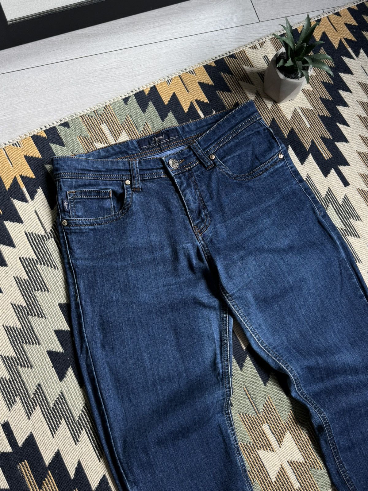Brioni Brioni Logo Denim Luxury Jeans Size US 31 - 9 Thumbnail