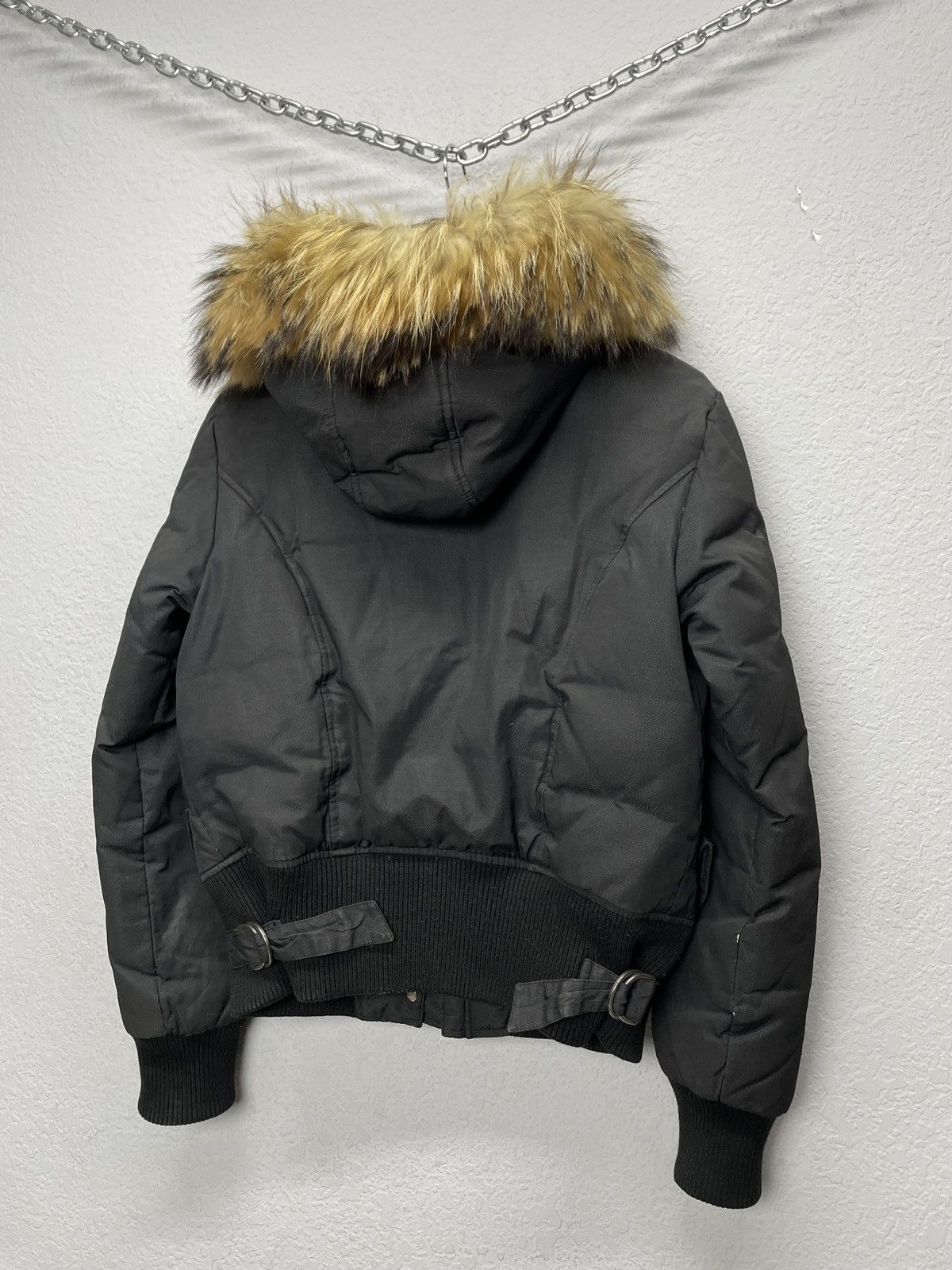 Le Grande Bleu (L.G.B.) Vintage Rick Owens Vibe Faux Fur Trim Girly Puffer Jacket y2 Size S / US 4 / IT 40 - 15 Thumbnail