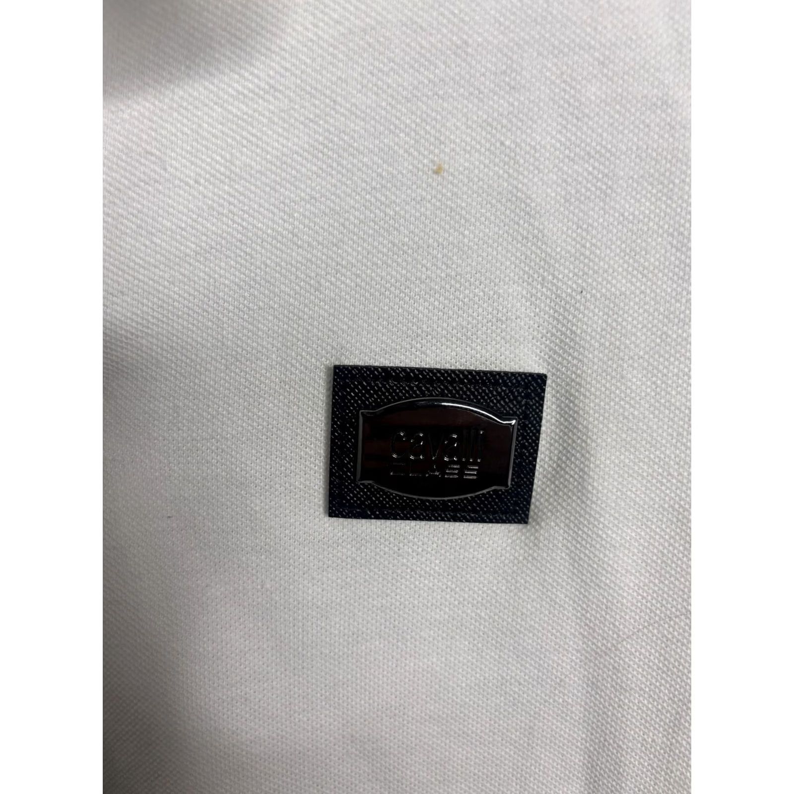 Cavalli Class Cavalli Class Polo Shirt Mens M White Graphic Print Logo Snakeskin Cavalli Class Size US M / EU 48-50 / 2 - 3 Thumbnail