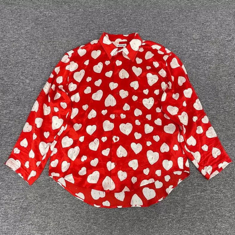 Balenciaga Valentine's Limited Heart Shirt - dmc