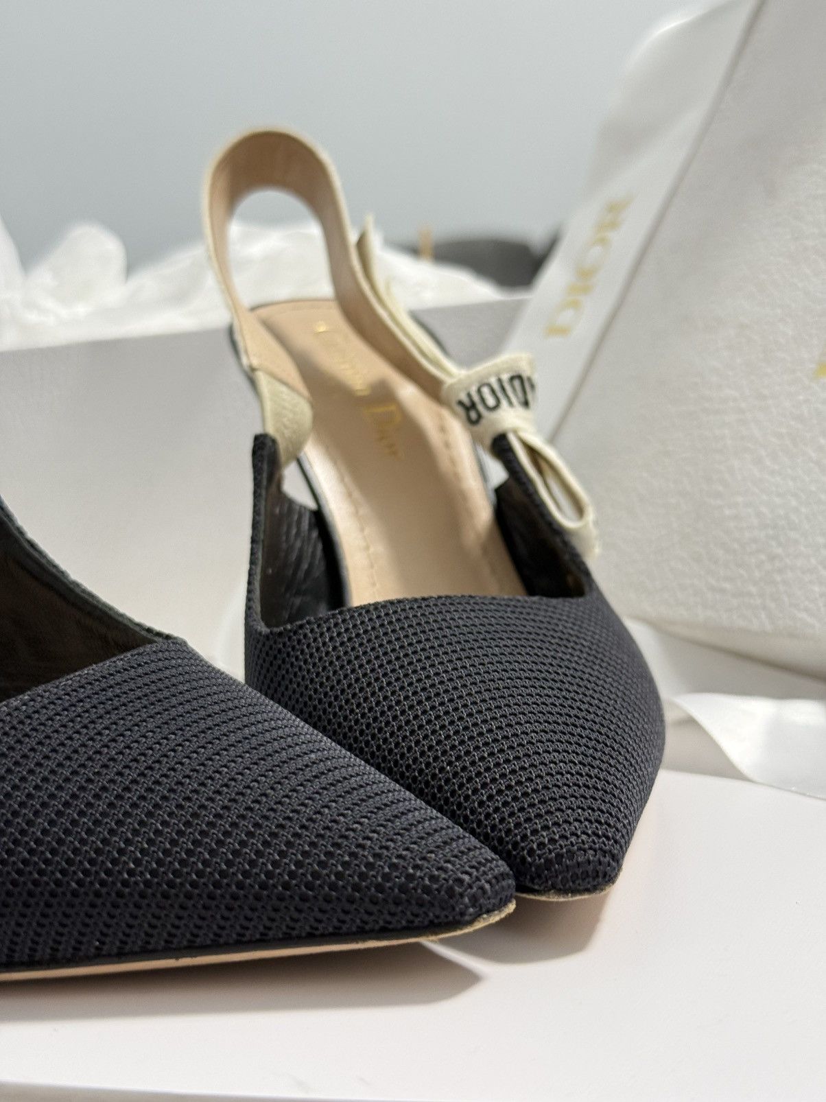Dior Women's J'Adior Slingback Pumps Technical Fabric 100 Size US 9 / IT 39 - 14 Thumbnail