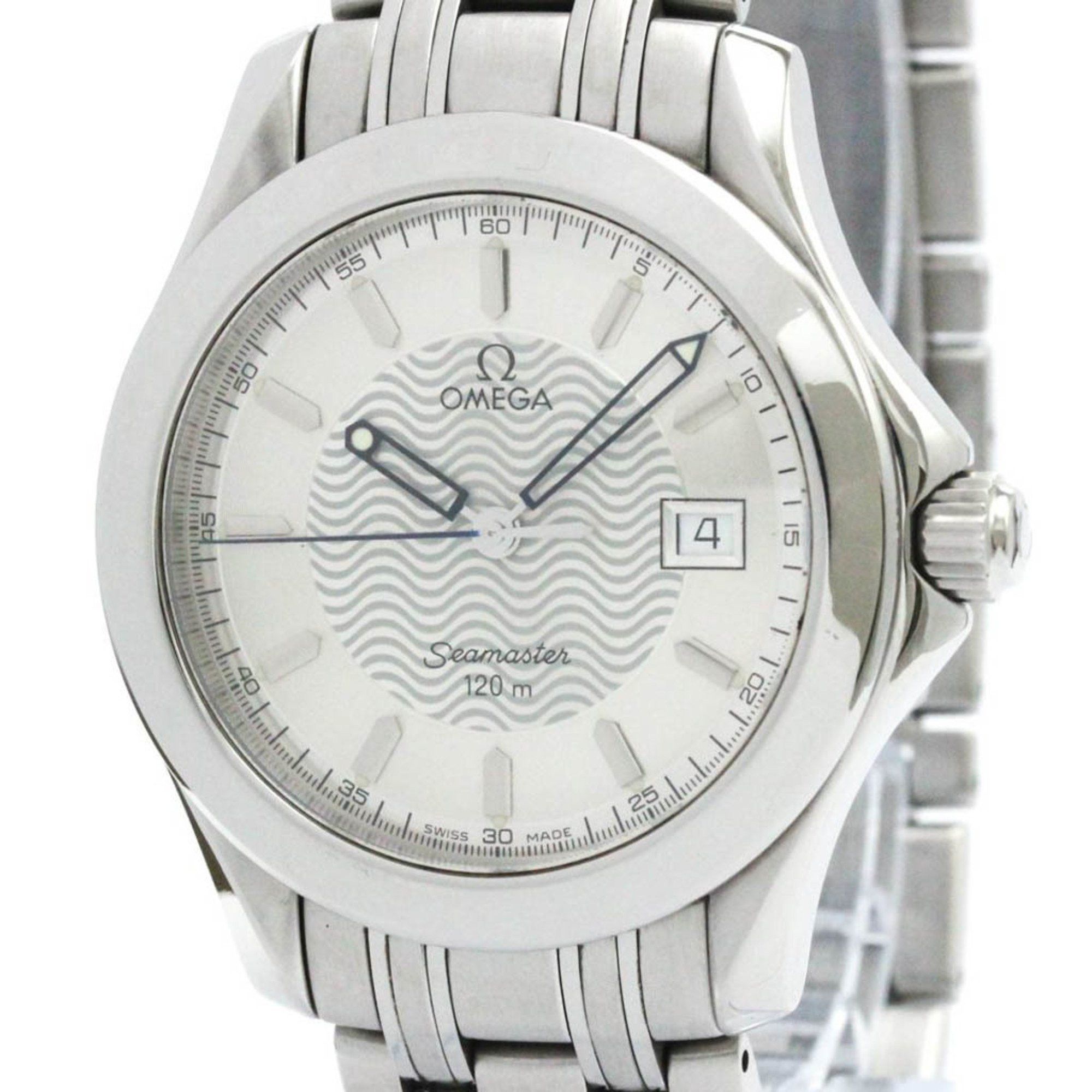 Polished Omega Seamaster 120M Stainless Steel Quartz Mens Watch 2511.31 Bf581516 in Silver, Women's