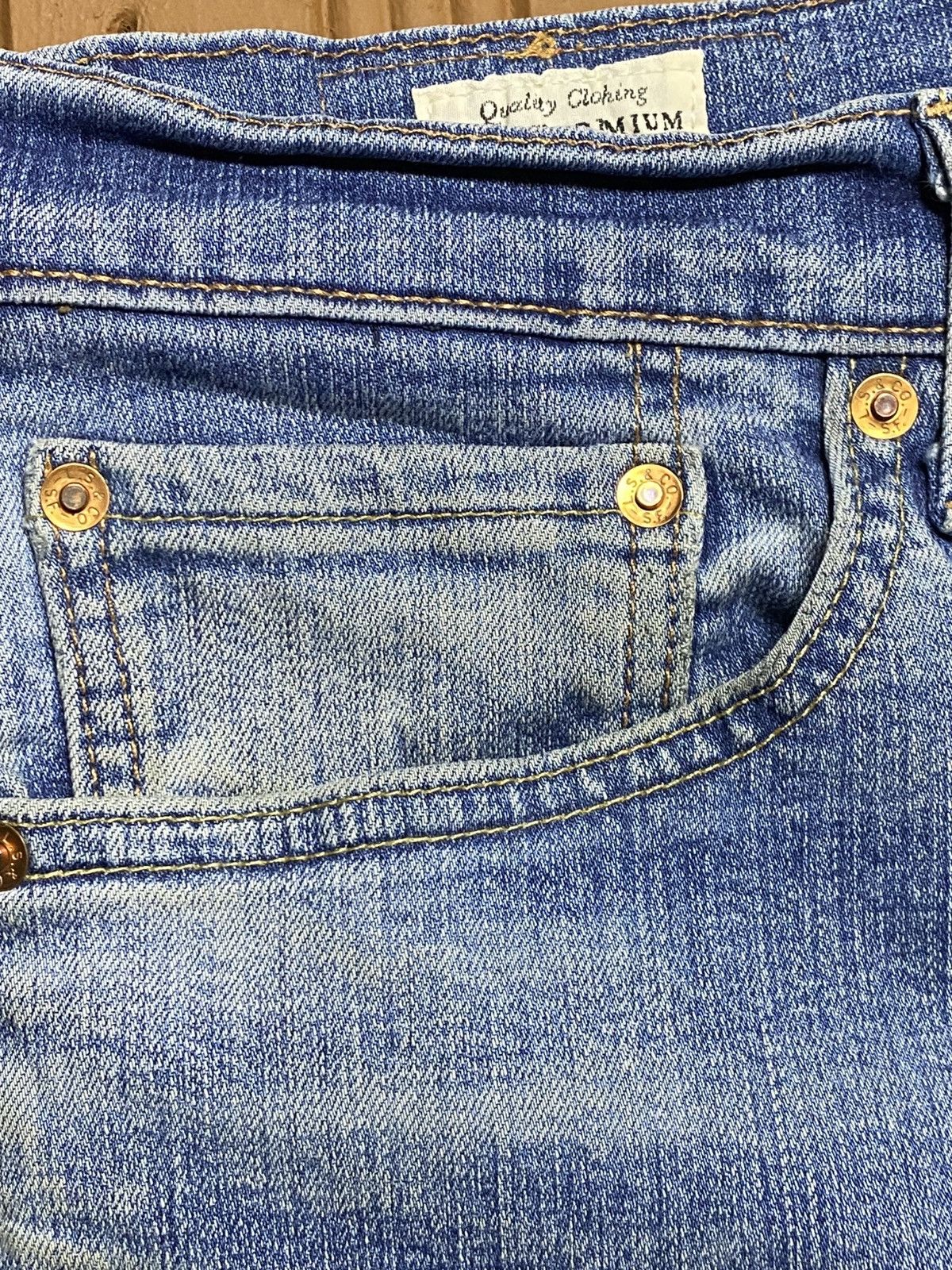 Levi's Vintage Levis 511 Y2K Big E Faded Wash Slim Jeans Size US 31 - 10 Thumbnail