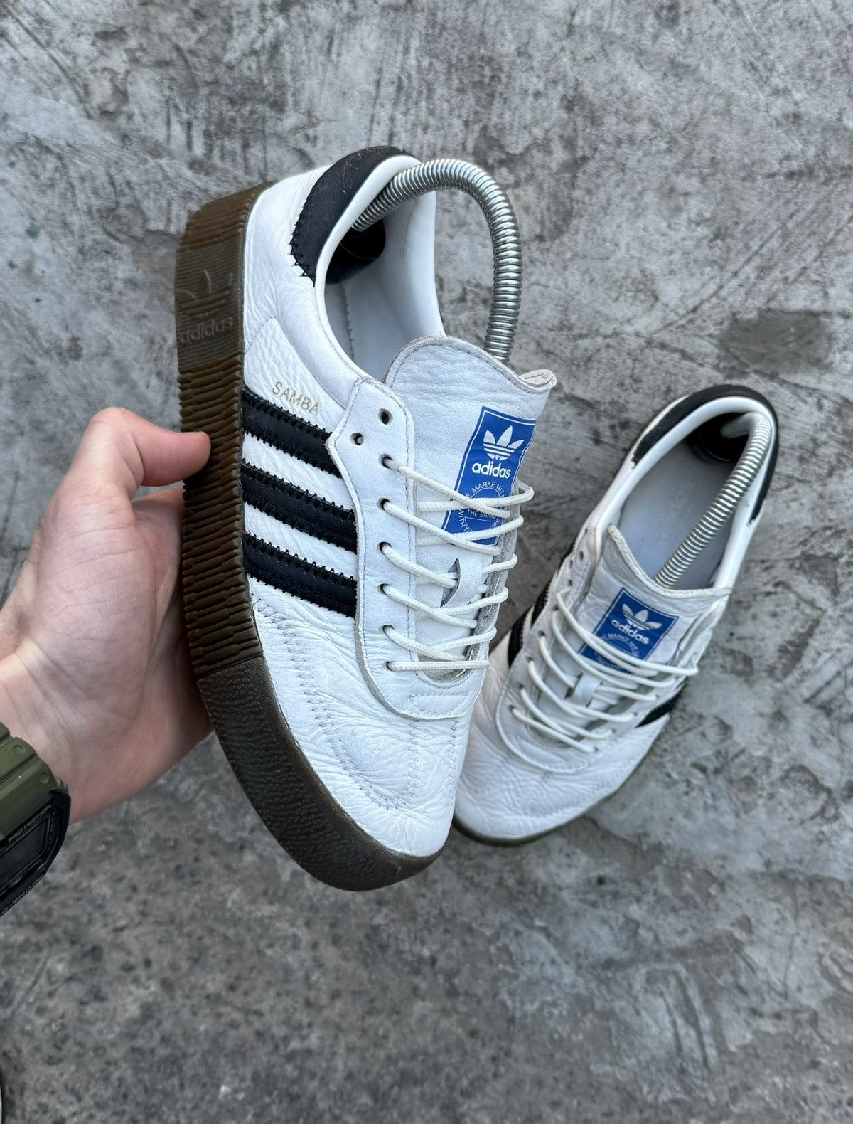 Adidas Vintage Y2K Adidas Samba Leather Hype OG Sneakers Size US 6.5 / IT 36.5 - 1 Thumbnail