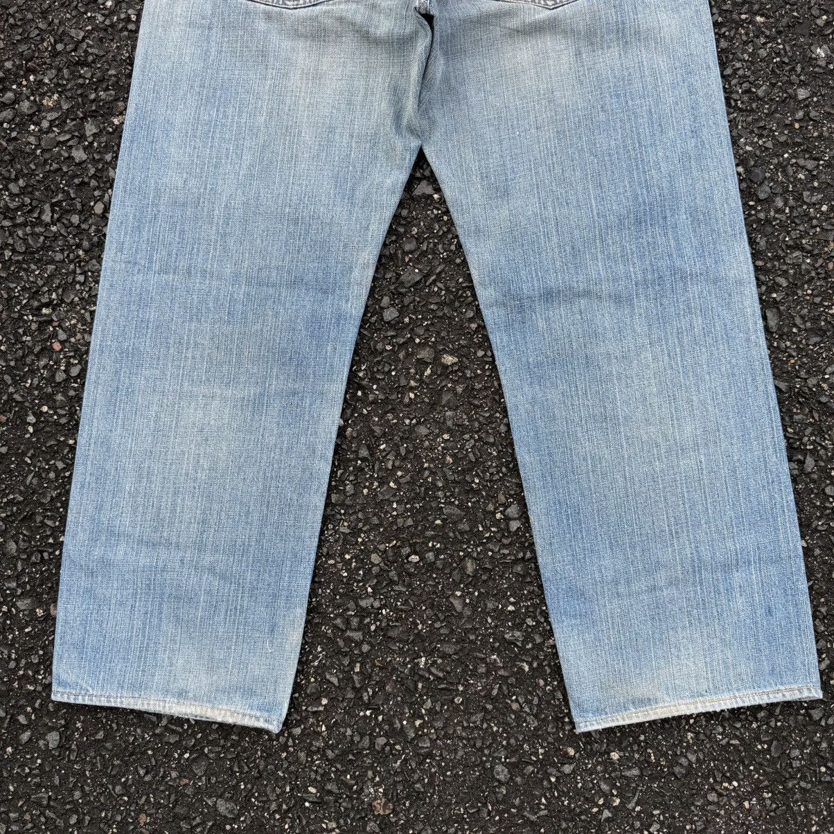 Japanese Brand Vintage EVISU button fly rippep rusty denim Size US 36 / EU 52 - 15 Thumbnail