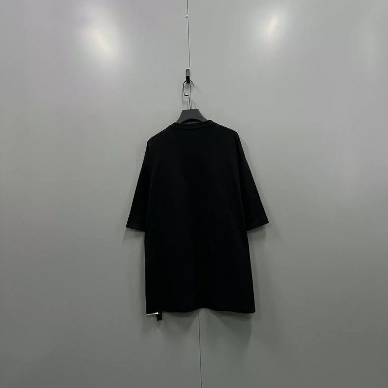 Balenciaga Balenciaga Black Embroidered Letter Short Sleeve Size US S / EU 44-46 / 1 - 2 Thumbnail