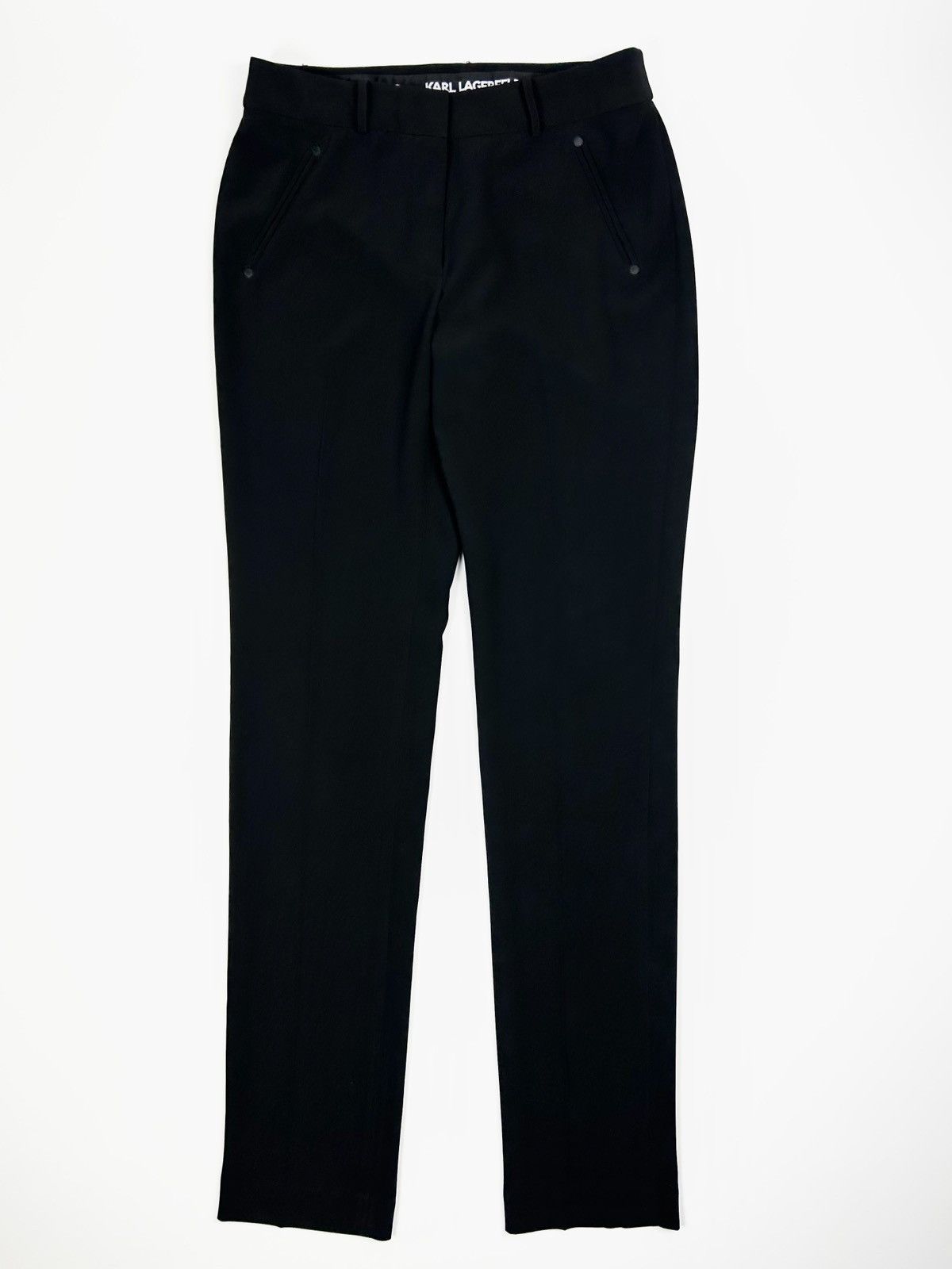 Karl Lagerfeld Karl Lagerfeld Trousers Black Pants Women's Size 10 Size 32" / US 10 / IT 46 - 1 Thumbnail