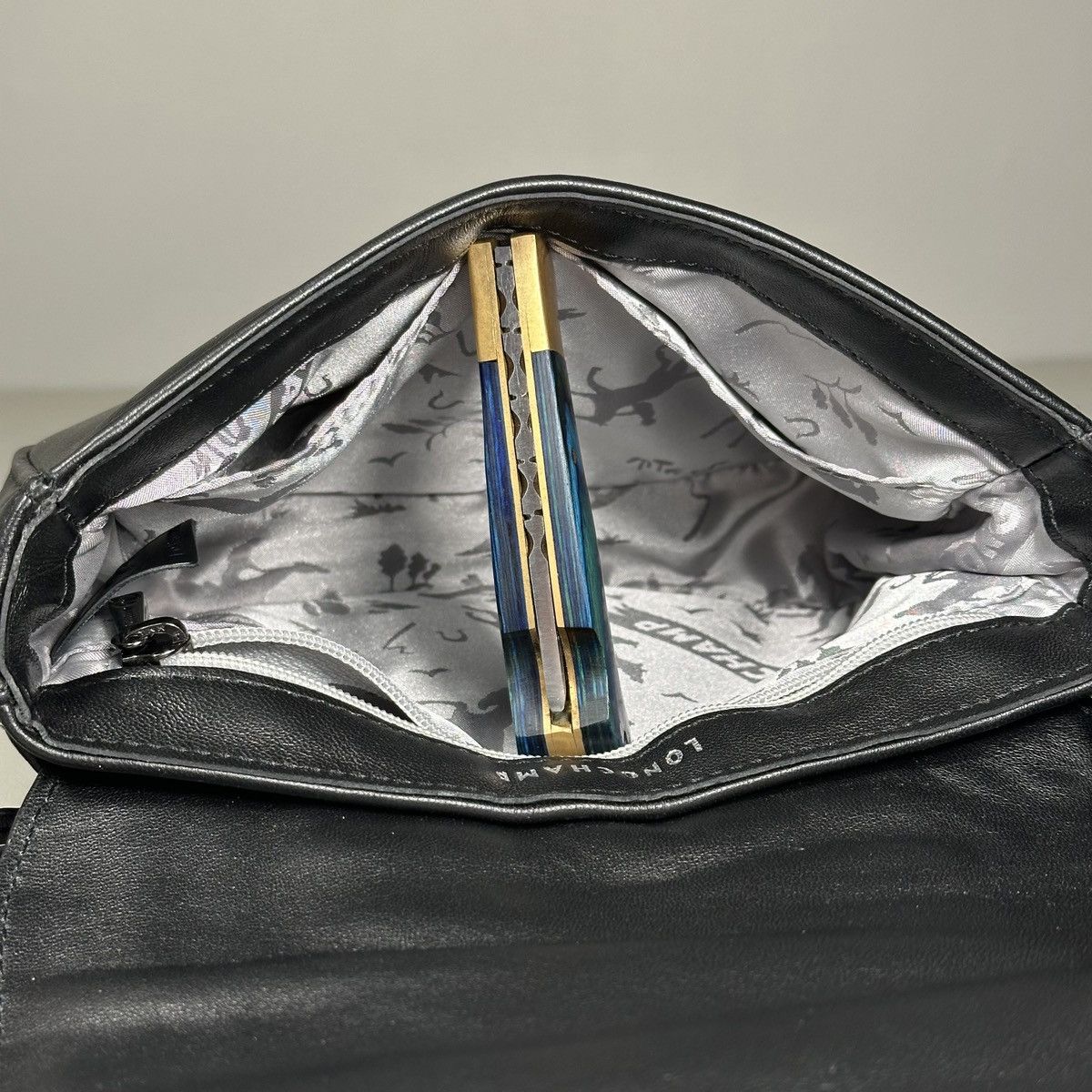 Longchamp Longchamp Small Leather Flap Convertible Shoulder Bag Size ONE SIZE - 9 Thumbnail