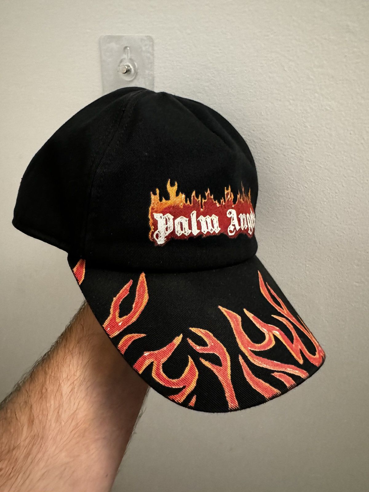 Palm Angels Palm Angels Burning Logo Flame baseball Cap Size ONE SIZE - 2 Thumbnail