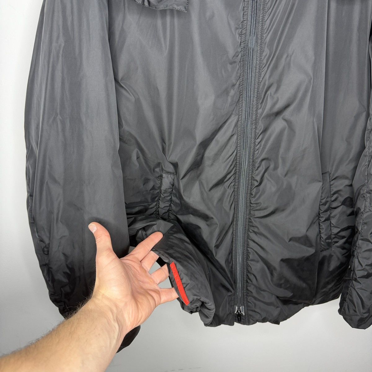 Prada Prada Nylon Black Jacket Padded Hooded Size US L / EU 52-54 / 3 - 2 Thumbnail