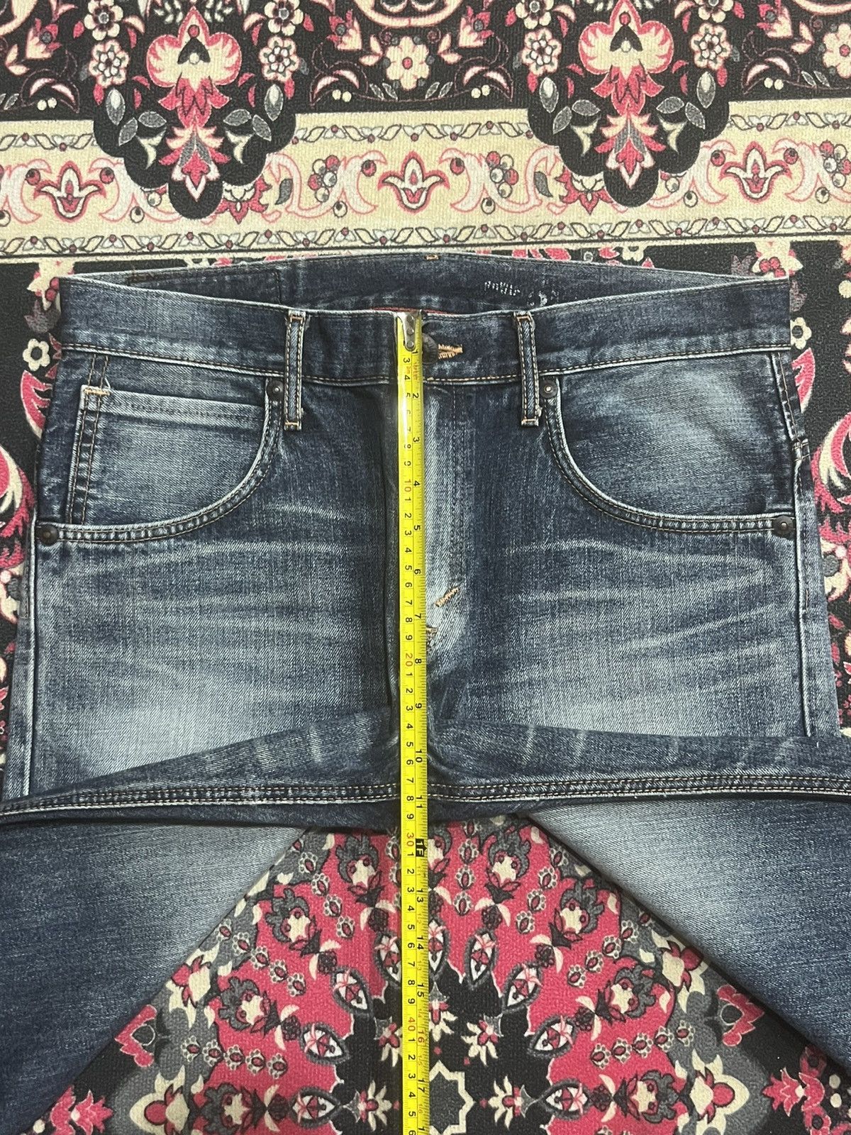 Edwin Vintage Edwin Exclusive Vintage Blue Washed Distressed Jeans Size US 32 / EU 48 - 14 Thumbnail