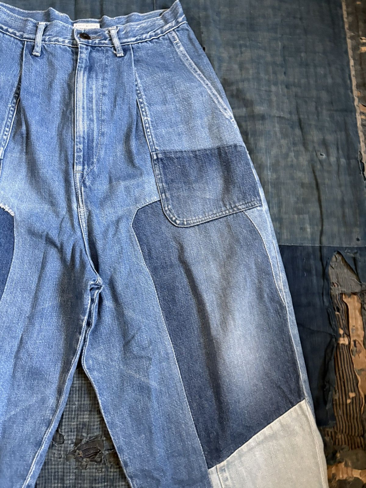 Kapital Kountry Kapital patchwork denim Dakota pants Size US 30 / EU 46 - 7 Thumbnail
